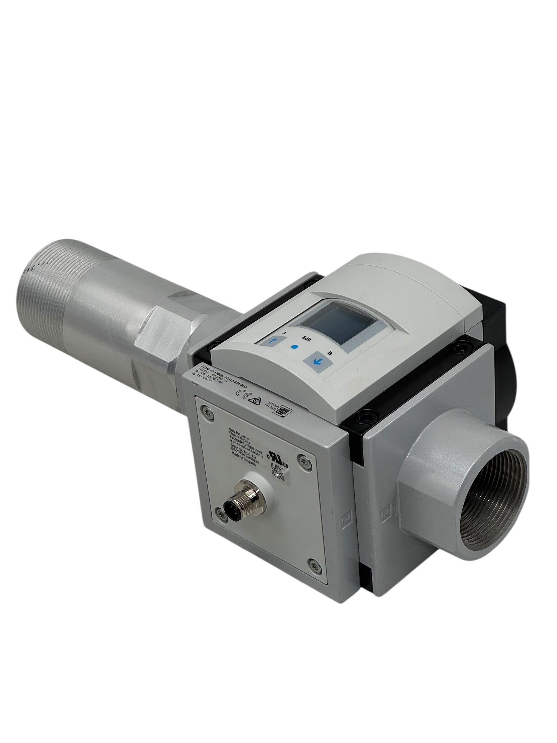 Festo SFAM-90-10000L-TG112-2SA-M12 Durchflussmesser 15–30VDC Sensor 573354