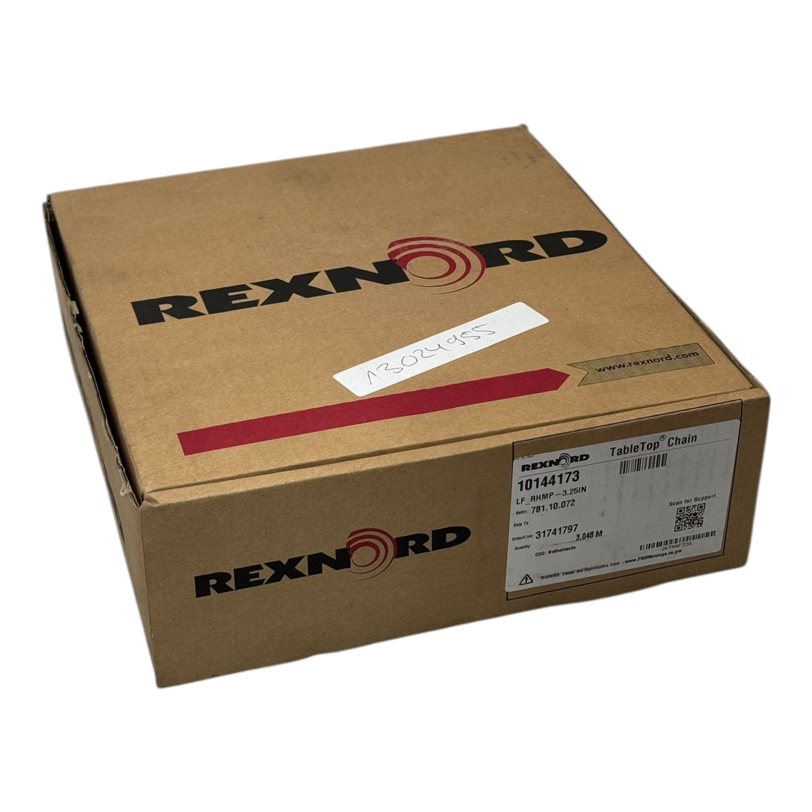 Rexnord TableTop Chain LF_RHMP 3.25IN 10144173 Kunststoff-Förderkette 3,048m