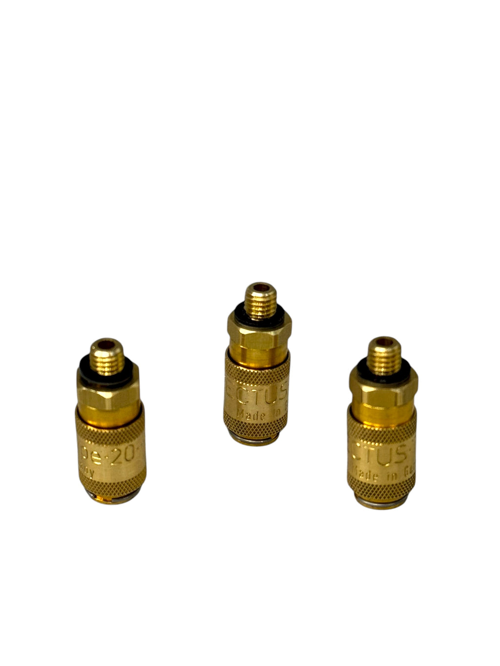 3x Rectus Type 20 Schnellkupplung Stecker Messing 1/8” Außengewinde