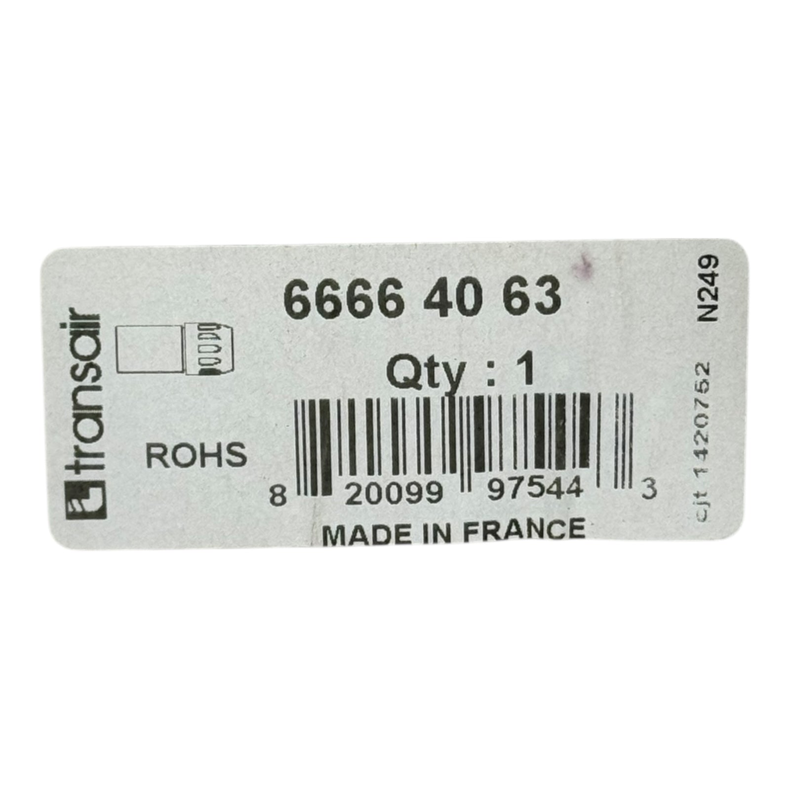 Parker Transair 6666 40 63 Reduzierstück Ø63 auf Ø40 Rohrverbinder