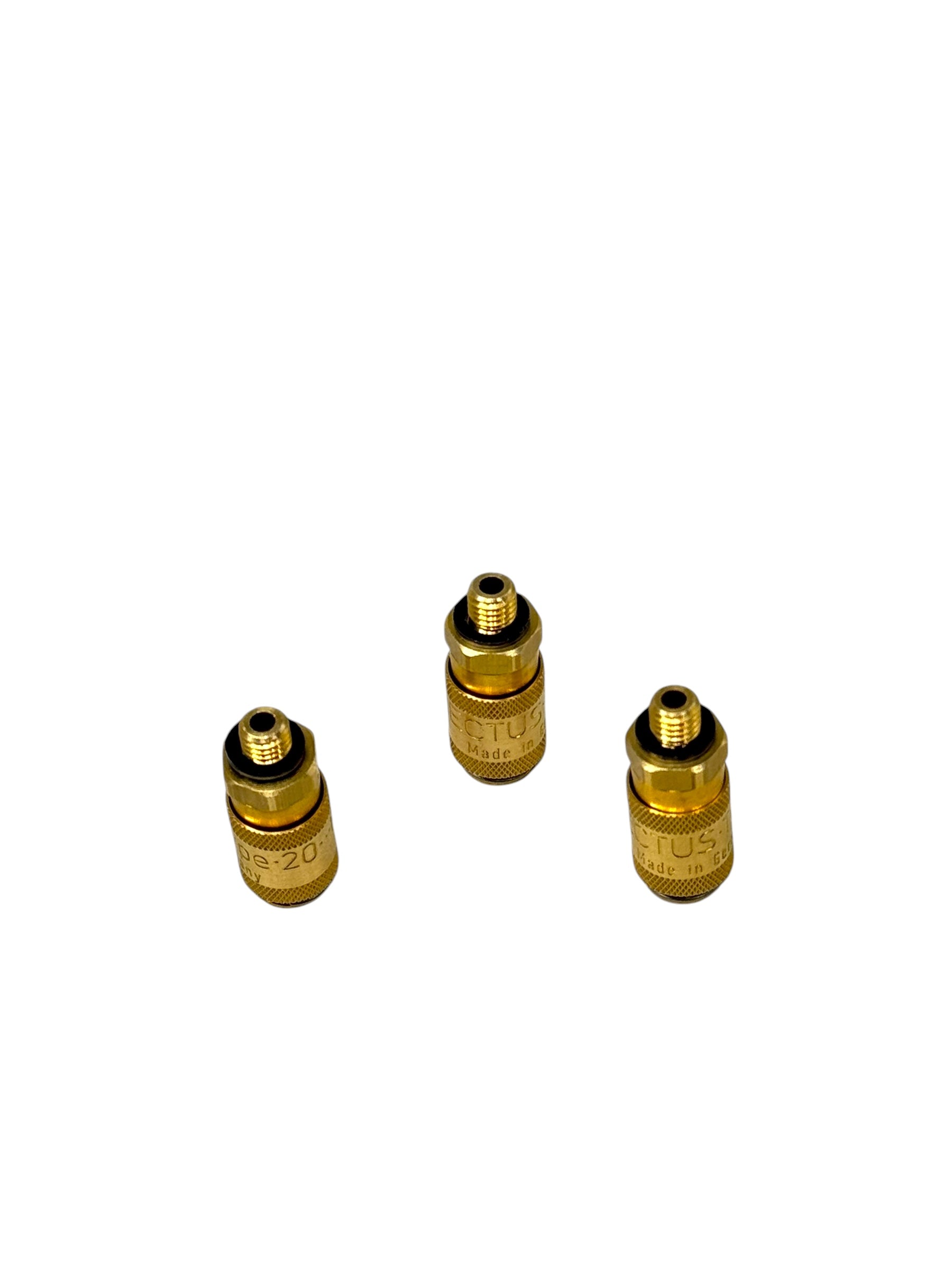 3x Rectus Type 20 Schnellkupplung Stecker Messing 1/8” Außengewinde