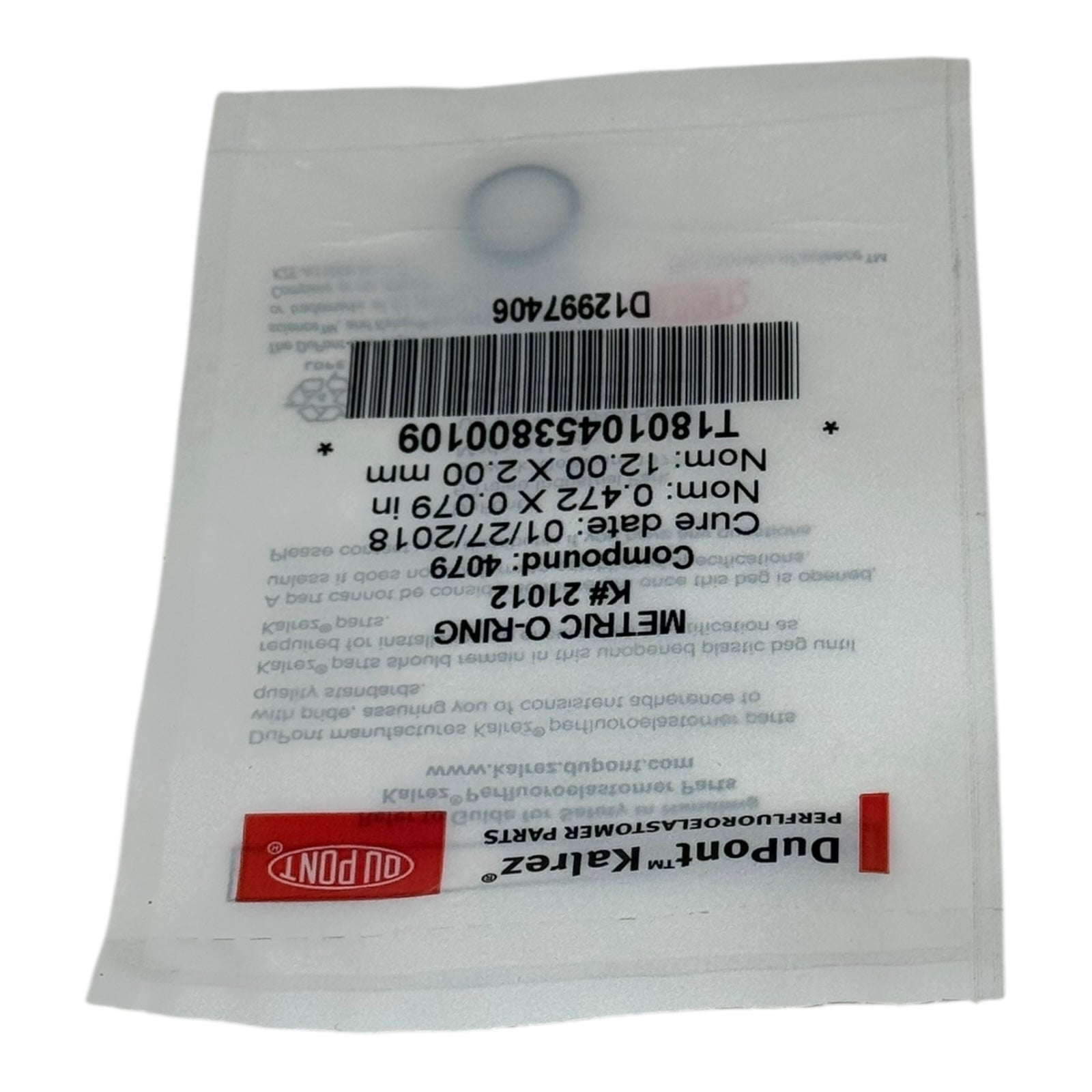 DuPont Kalrez O-Ring K21012 4079 Compound 12x2mm FFKM Perfluorelastomer Dichtung