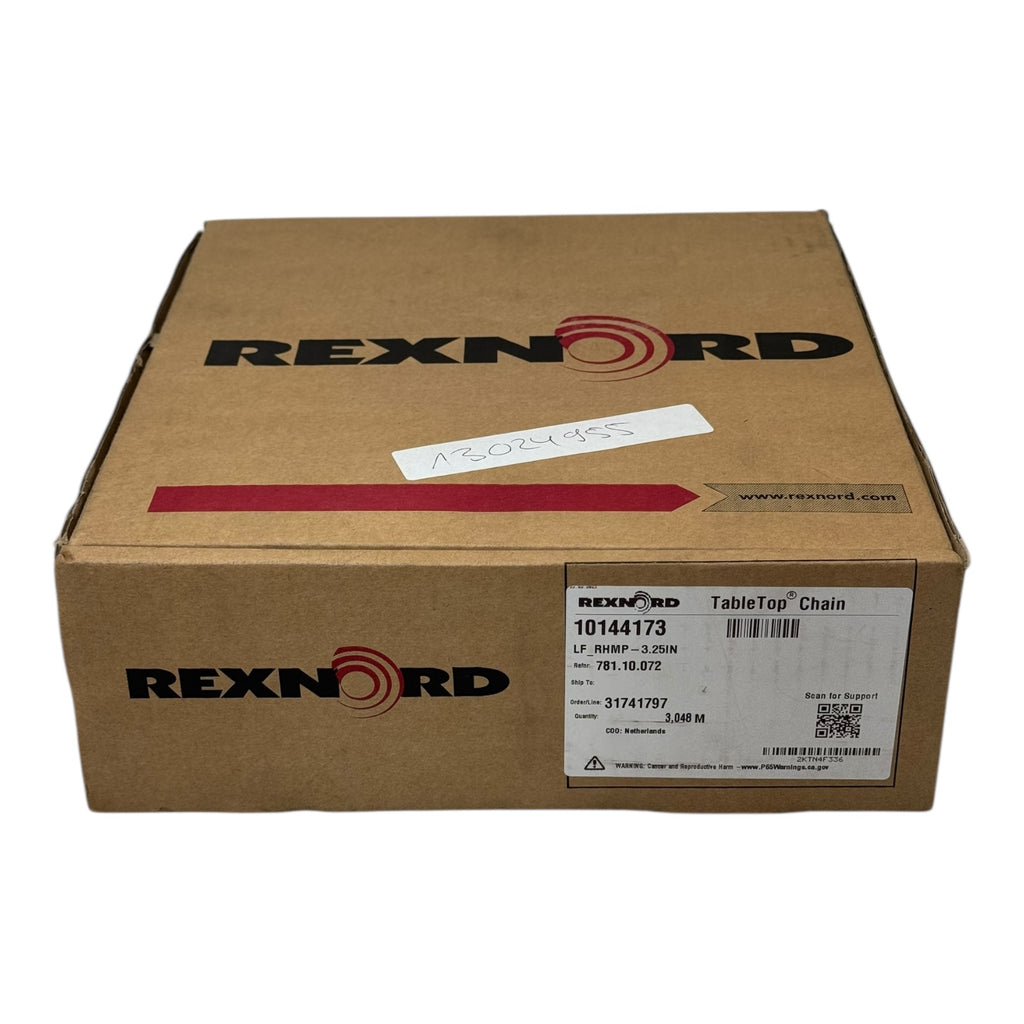 Rexnord TableTop Chain LF_RHMP 3.25IN 10144173 Kunststoff-Förderkette 3,048m