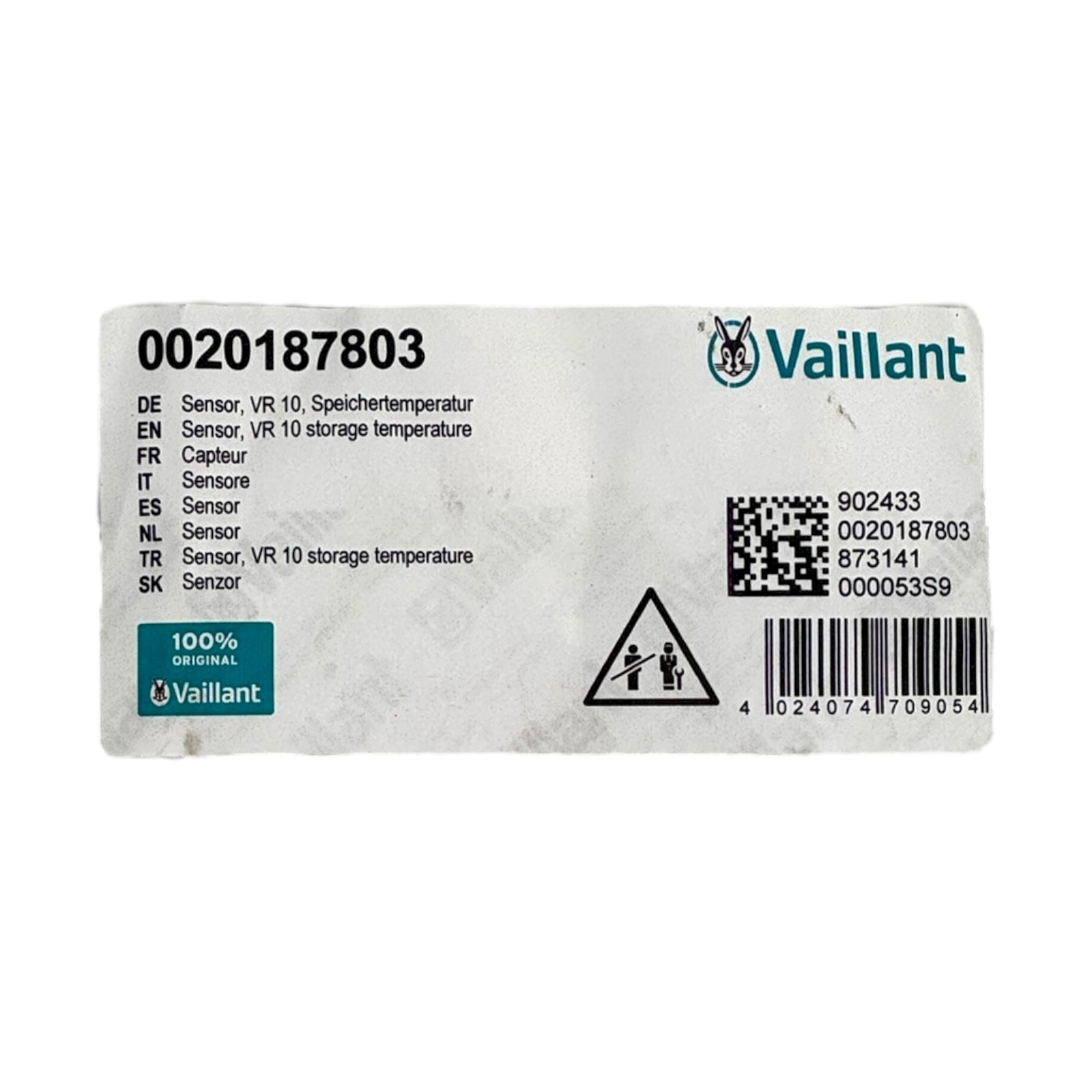 Vaillant Sensor VR10 Speichertemperaturfühler 0020187803 Heizung Ersatzteil