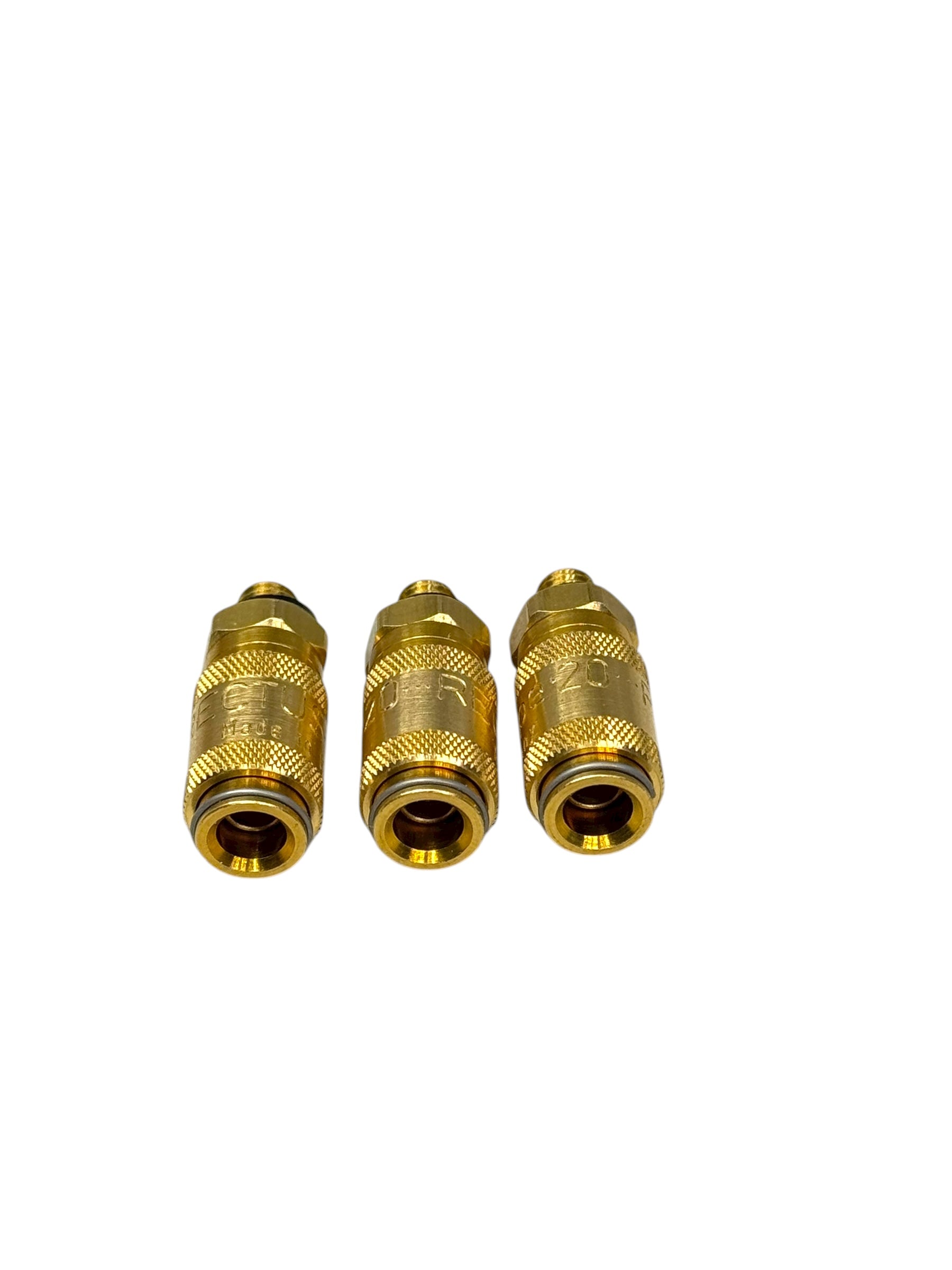 3x Rectus Type 20 Schnellkupplung Stecker Messing 1/8” Außengewinde
