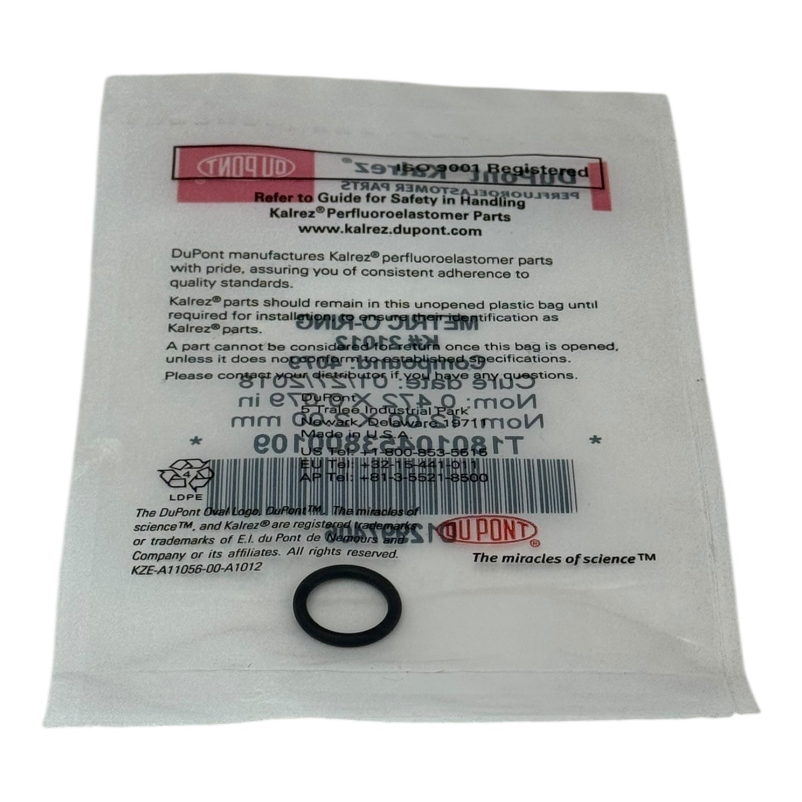 DuPont Kalrez O-Ring K21012 4079 Compound 12x2mm FFKM Perfluorelastomer Dichtung