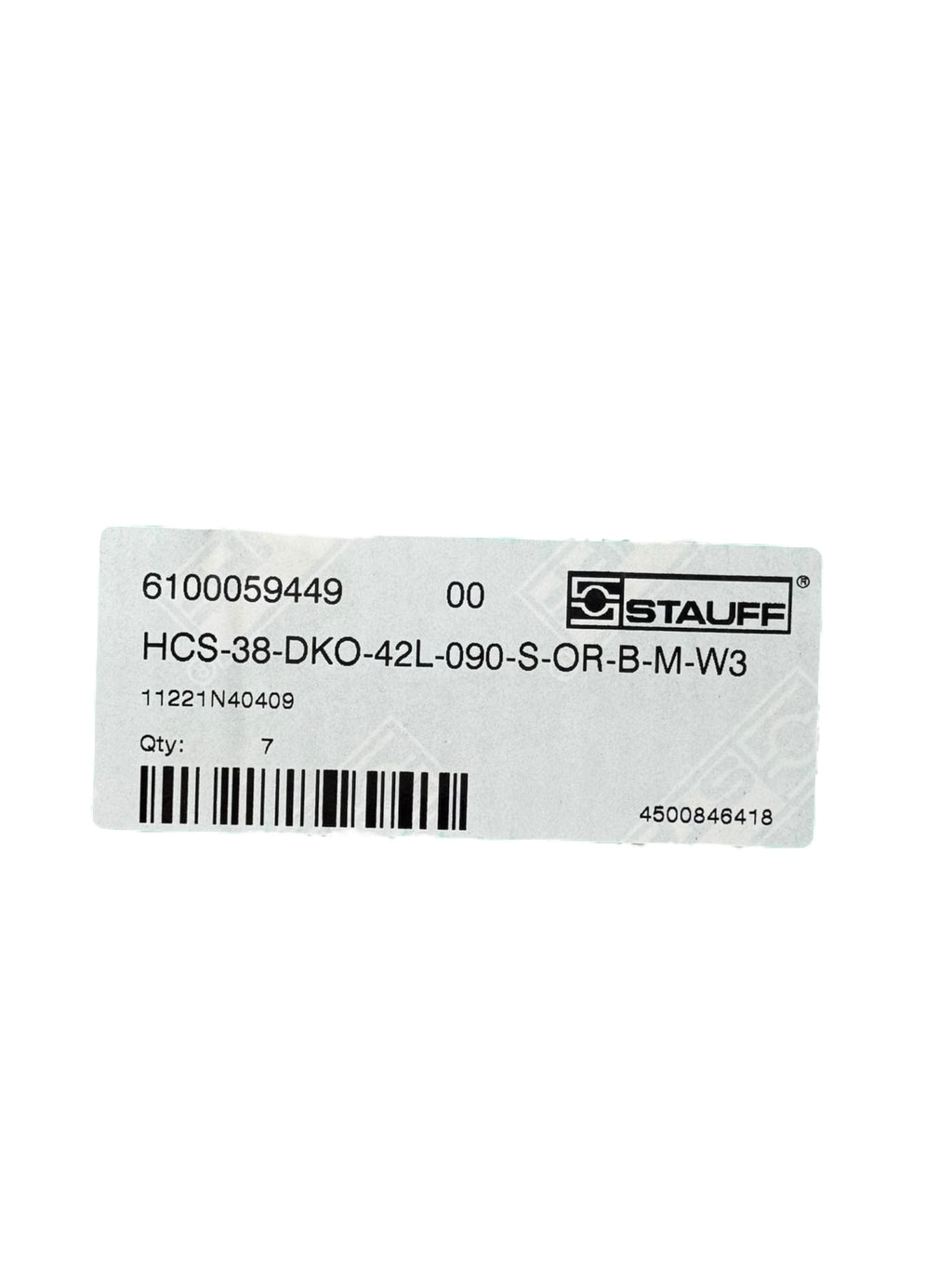 7x Stauff HCS-38-DKO-42L-090-S-OR-B-M-W3 Hydraulik Schlaucharmatur 90° Stahl