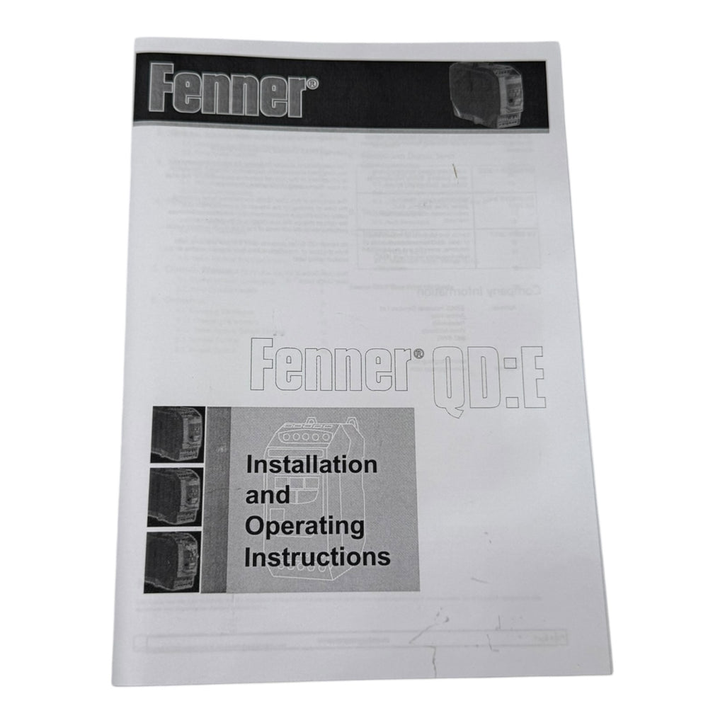 Fenner QuickDrive E 572B22P2 Frequenzumrichter 10,5A 2,2kW 200-240V 3PH UNUSED