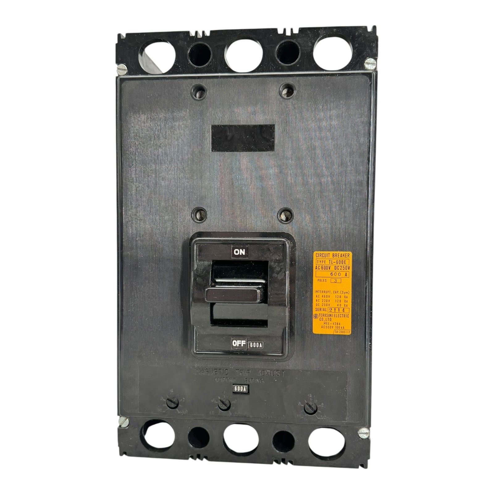 Terasaki TL-600E Leistungsschalter 600A 3-polig 380V Circuit Breaker AC DC