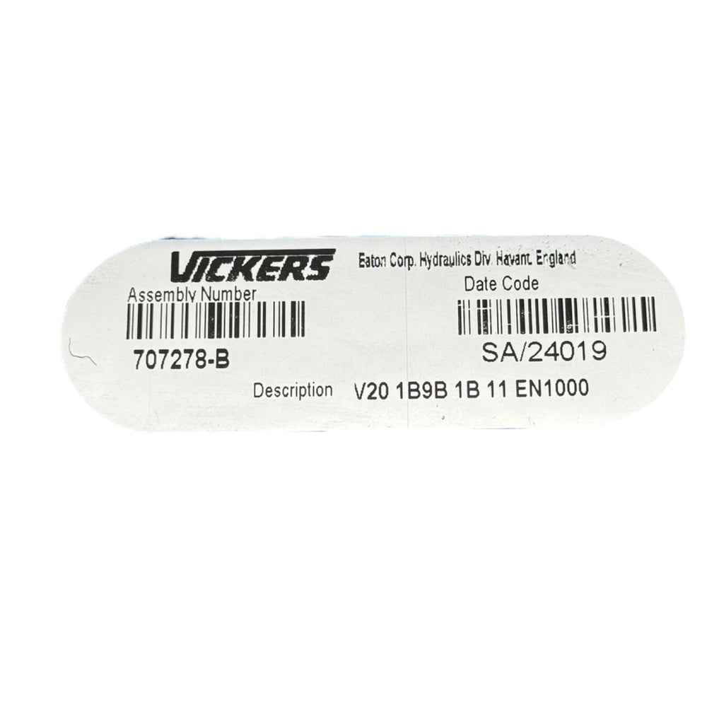 Vickers Eaton V20 1B9B 1B 11 EN1000 Hydraulik Zahnradpumpe 707278-B