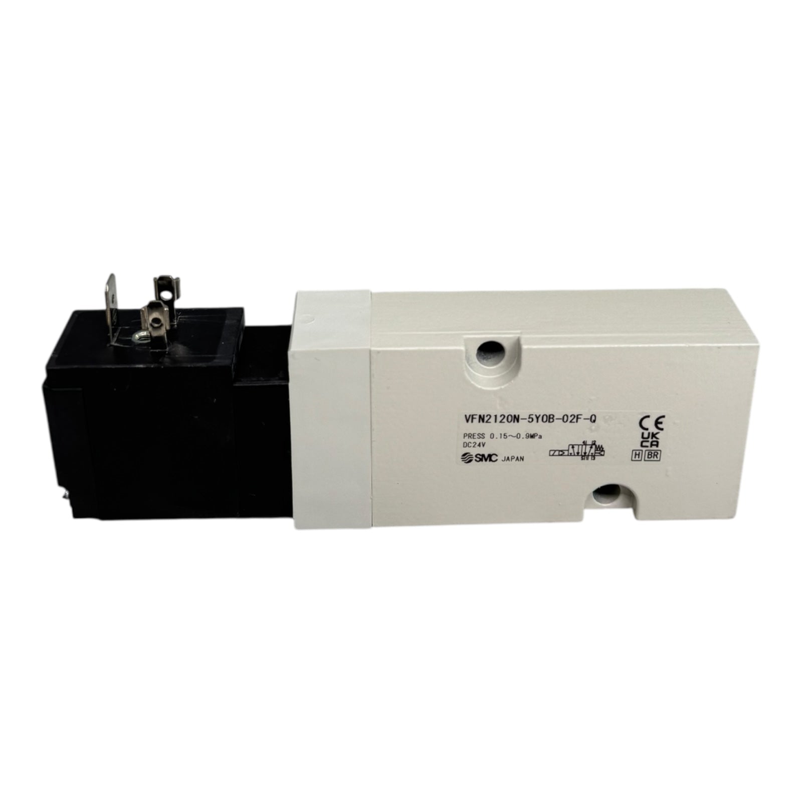 SMC VFN2120N-5Y0B-02F-Q EVFN2A08 Magnetventil 5/2-Wege DC24V Pneumatikventil