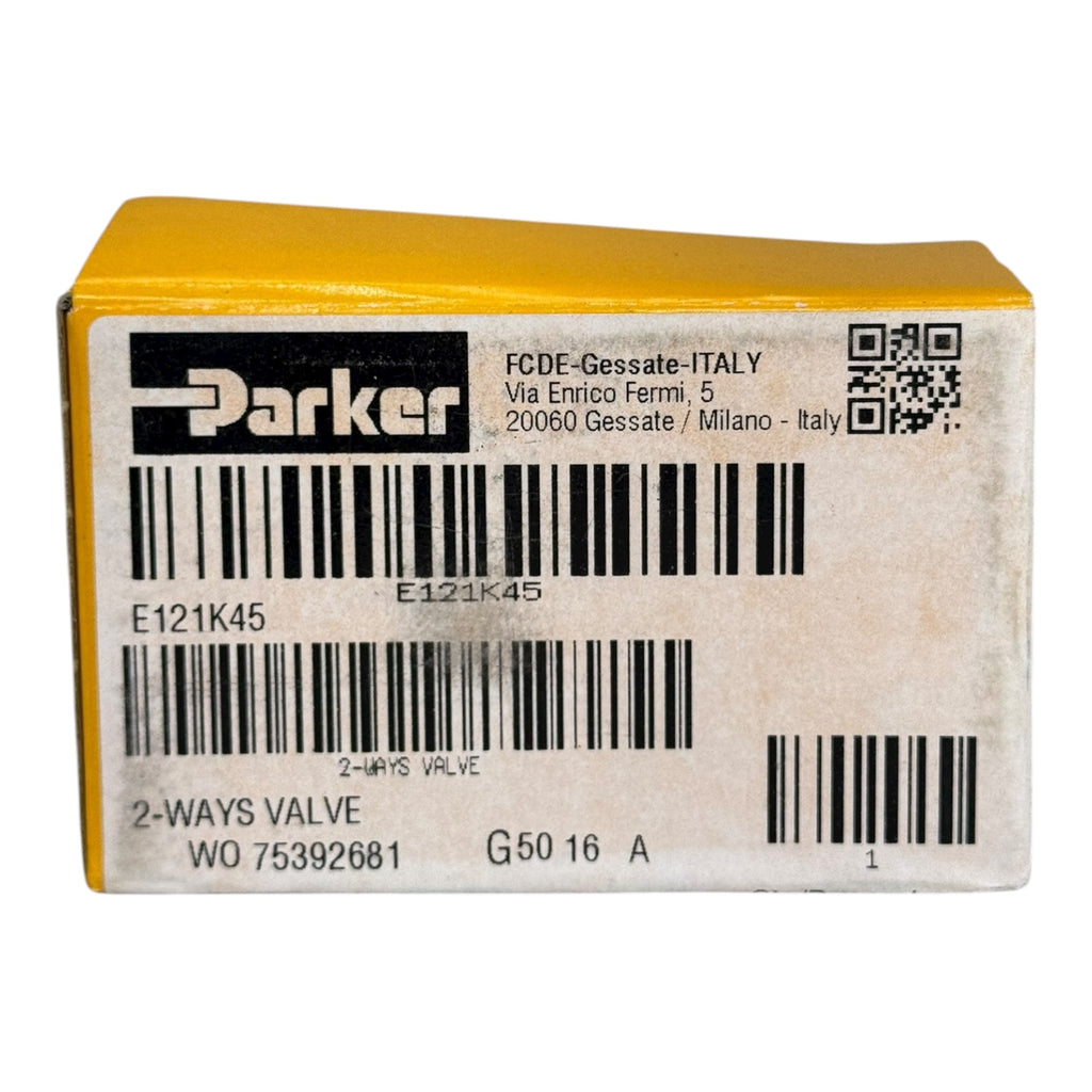 Parker E121K45 2-Wege Ventil G1/2 Messing Hydraulik Pneumatikventil