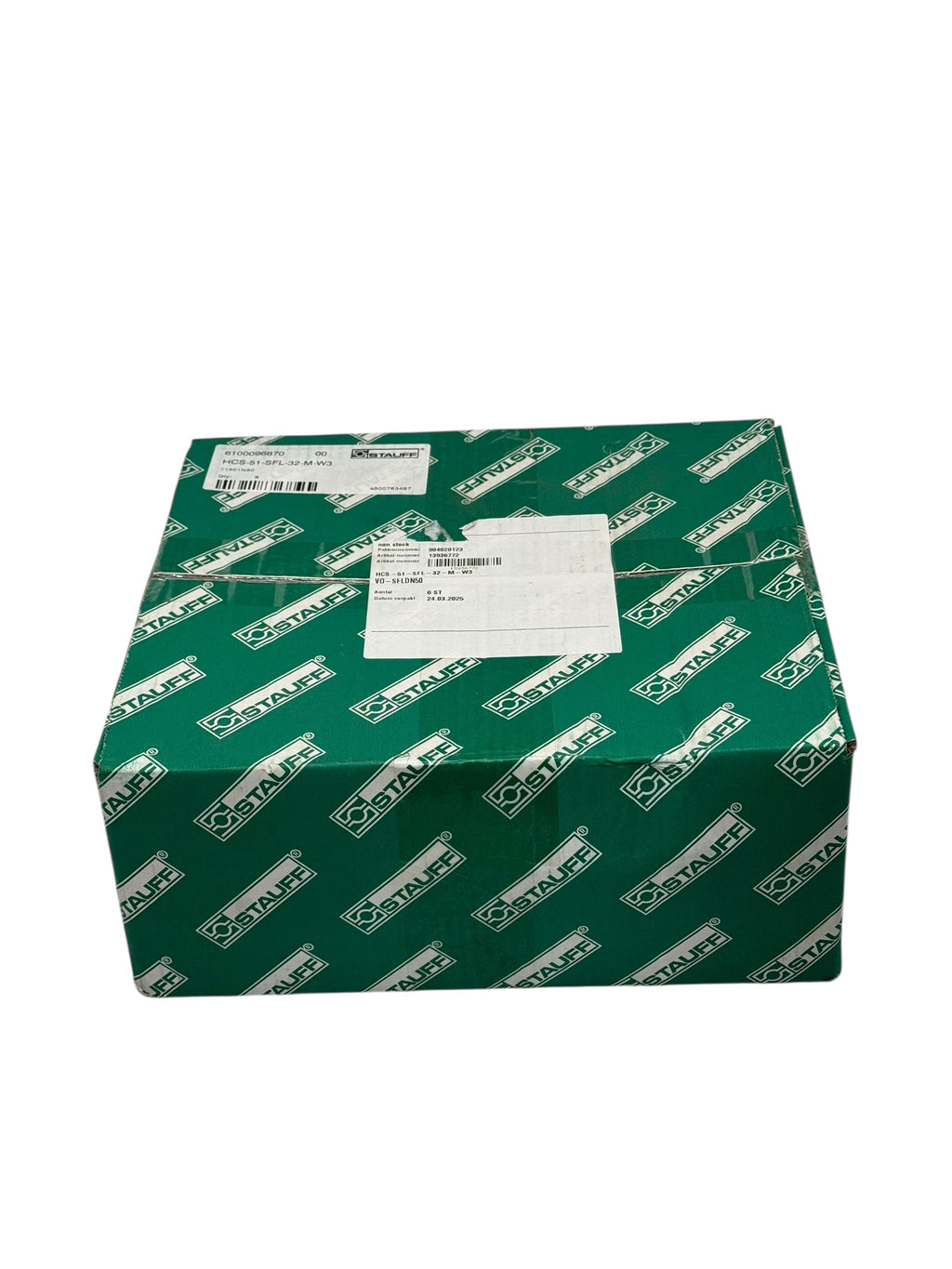 6x Stauff HCS-51-SFL-32-M-W3 Schlaucharmatur Flansch 2” Stahl Hydraulik gerade