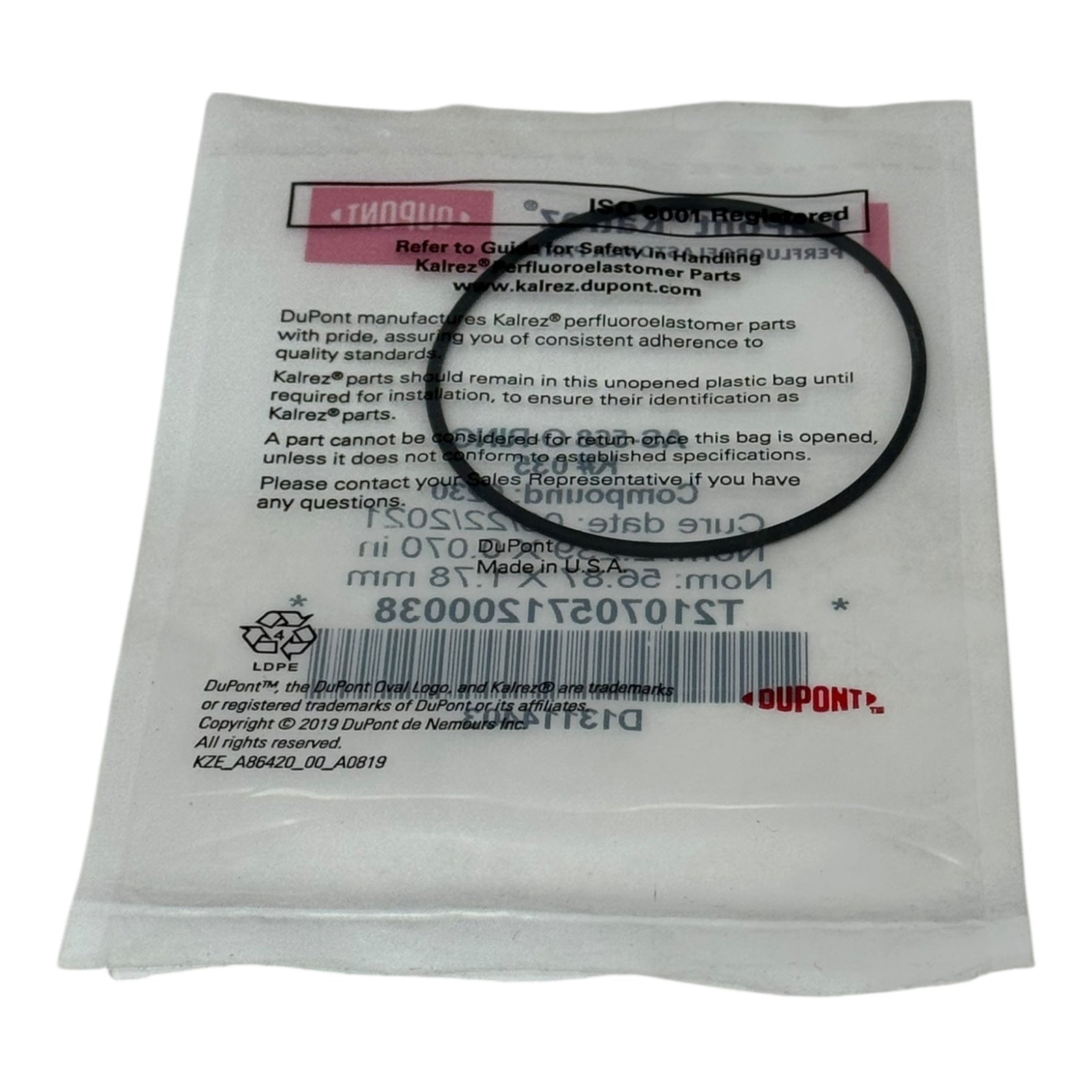 DuPont Kalrez O-Ring K035 035 6230 Compound 56.87x1.78 mm FFKM Dichtung