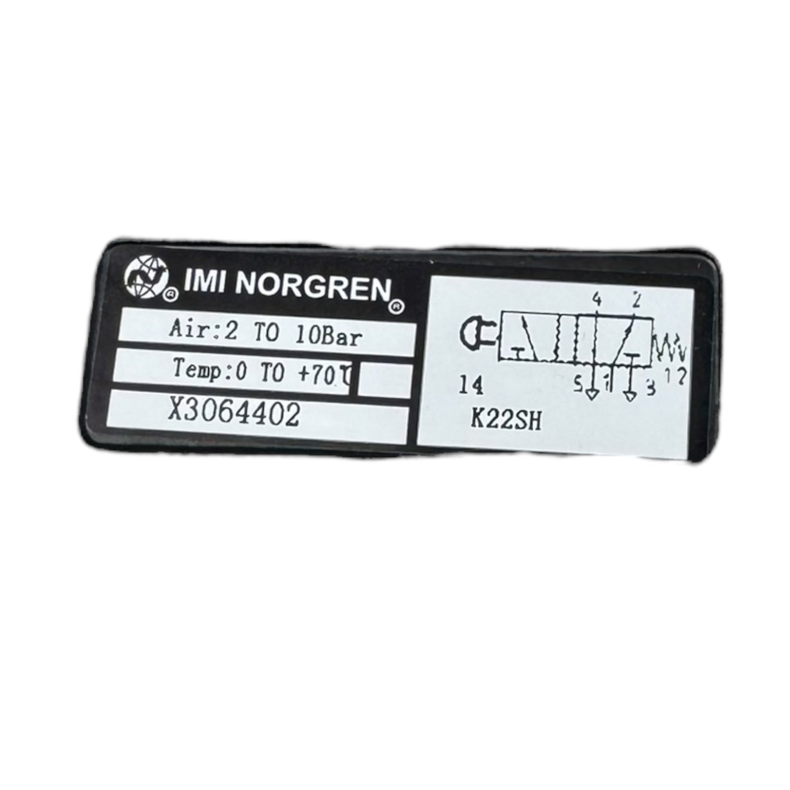 IMI Norgren Pneumatikventil K22SH X3064402 Handhebel 5/2-Wegeventil 1/4”