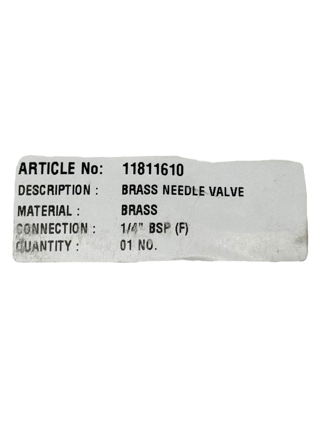 Econ Messing Nadelventil 1/4” DN8 PN100 BSP-F Feinregulierventil