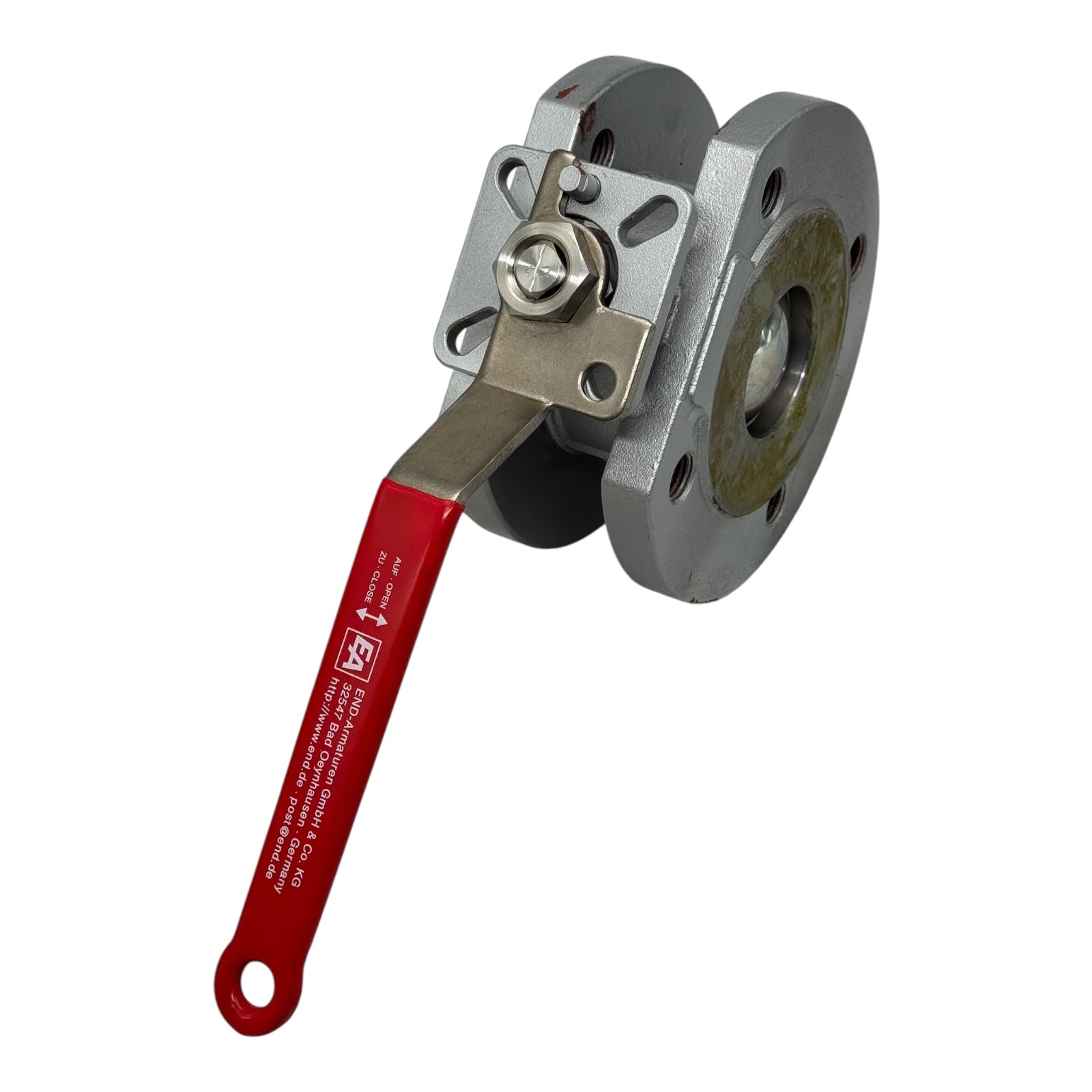 END-Armaturen Kompaktkugelhahn DN50 PN40 VA Flansch Kugelventil Edelstahl