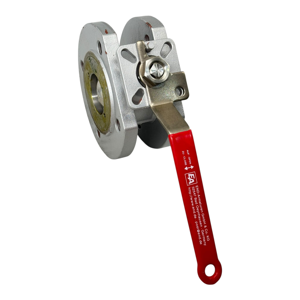 END-Armaturen Kompaktkugelhahn DN50 PN40 VA Flansch Kugelventil Edelstahl