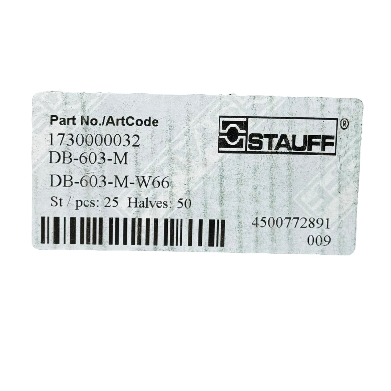 5x Stauff DB-603-M Rohrschellen Halbschalen W66 Stahl verzinkt