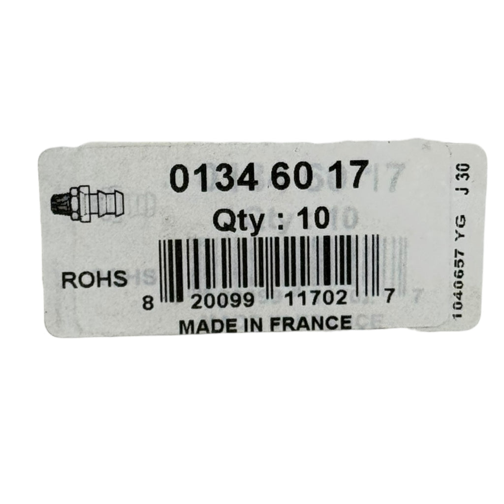 10x Parker Legris 0134 60 17 Schlauchtülle 17mm x R1/2” Messing Anschluss