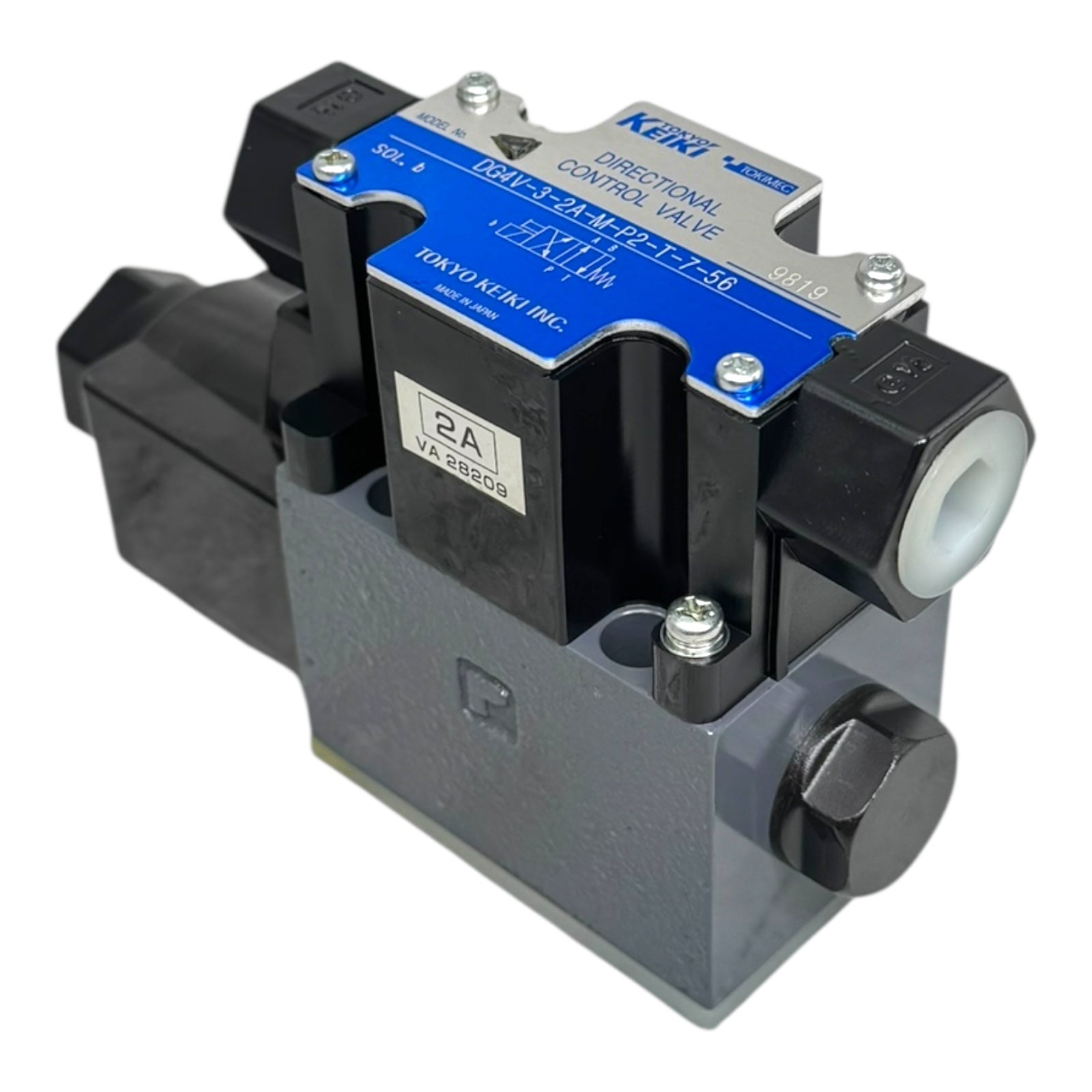 Tokyo Keiki DG4V-3-2A-M-P2-T-7-56 Hydraulik Magnetventil 48290884 Steuerblock