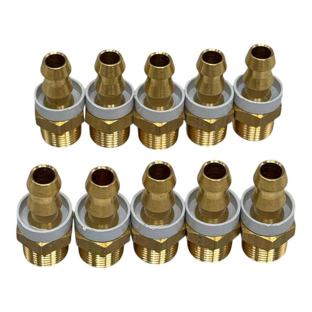 10x Parker Legris 0134 60 17 Schlauchtülle 17mm x R1/2” Messing Anschluss