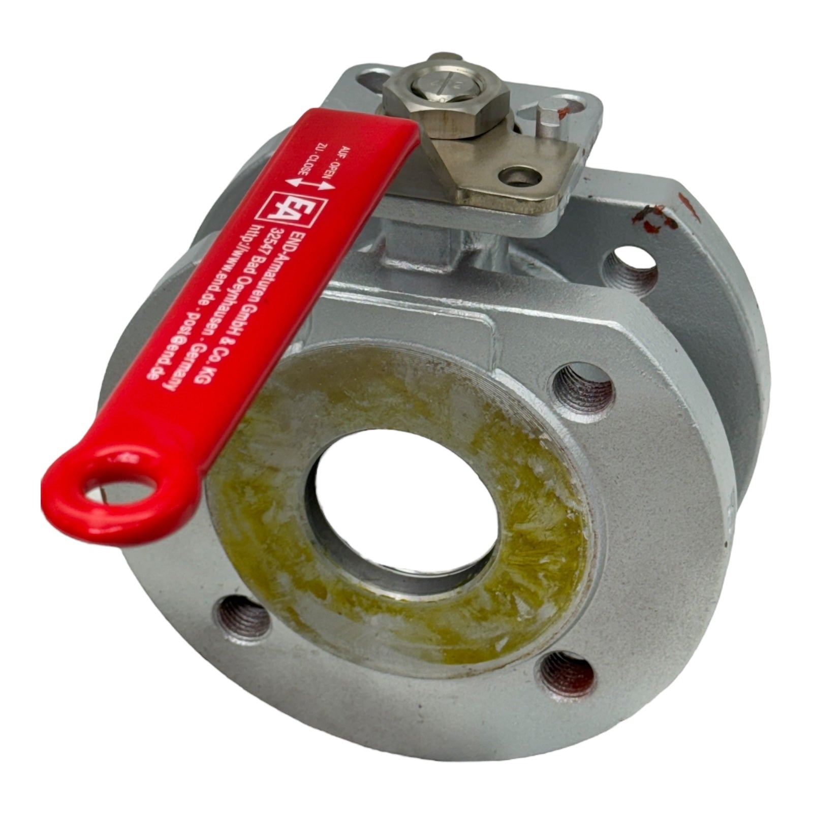 END-Armaturen Kompaktkugelhahn DN50 PN40 VA Flansch Kugelventil Edelstahl