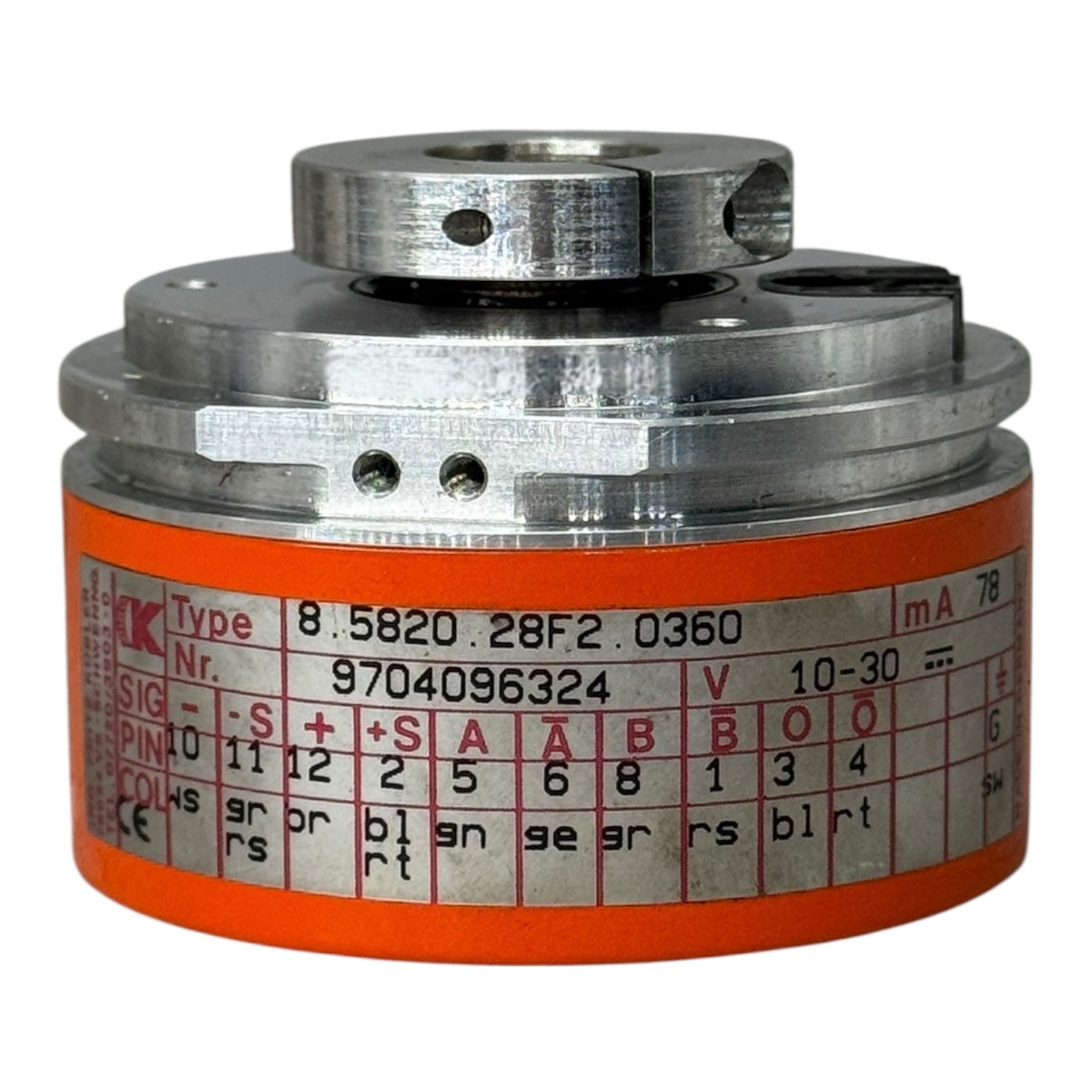 Fritz Kübler Inkrementalgeber 8.5820.28F2.0360 Encoder 360 Impulse 10–30V