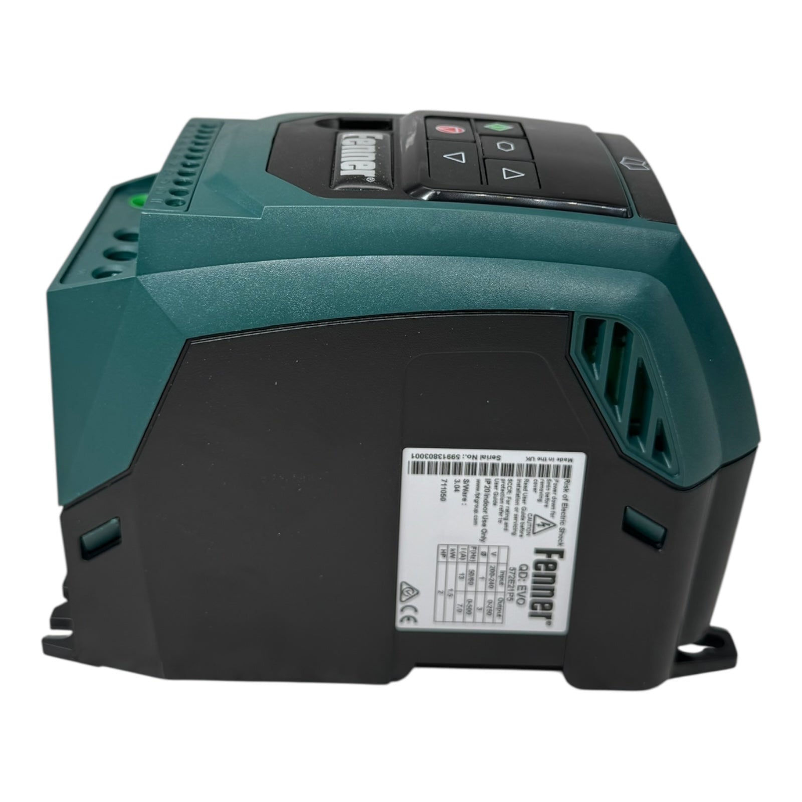 Fenner QD:EVO 57E21P5 Frequenzumrichter 7,0A 1,5kW 200-240V 7A IP20 3PH UNUSED