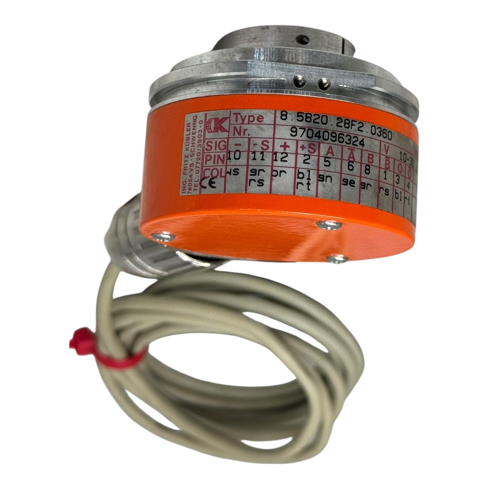 Fritz Kübler Inkrementalgeber 8.5820.28F2.0360 Encoder 360 Impulse 10–30V