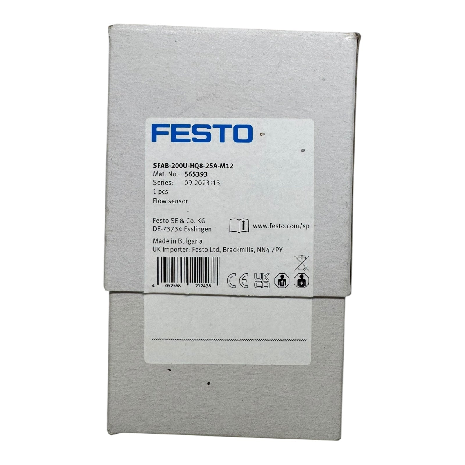 Festo SFAB-200U-HQ8-25A-M12 Durchflusssensor 565393 2–200 l/min 565393 Pneumatik