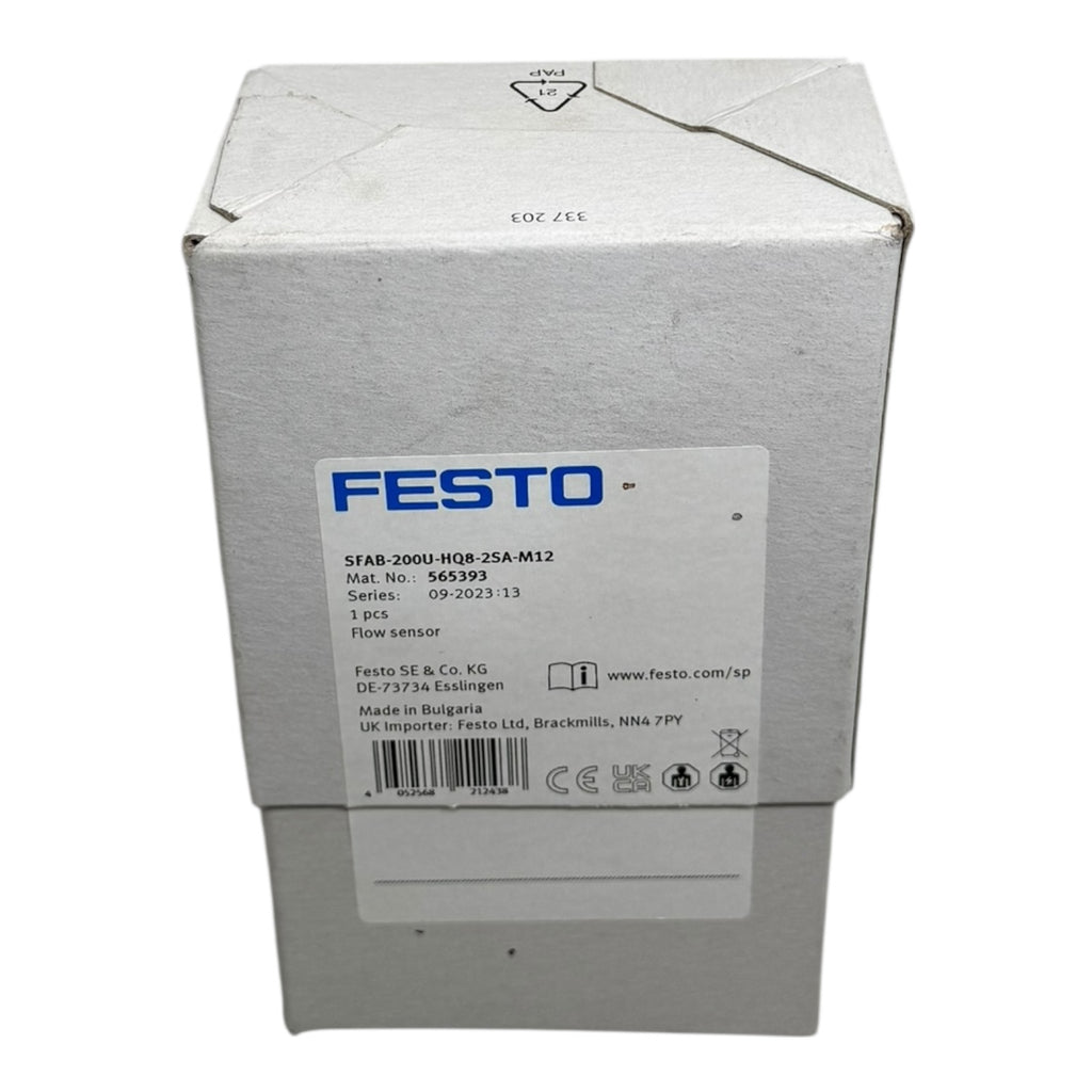Festo SFAB-200U-HQ8-25A-M12 Durchflusssensor 565393 2–200 l/min 565393 Pneumatik