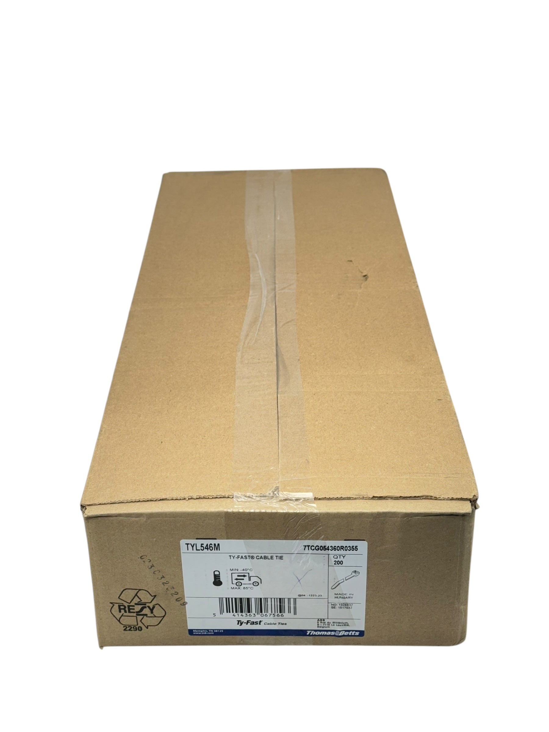 ABB Thomas Betts Ty-Fast TYL546M Kabelbinder 200 Stück Nylon