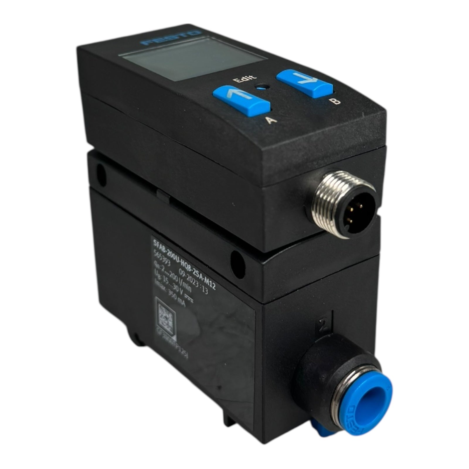 Festo SFAB-200U-HQ8-25A-M12 Durchflusssensor 565393 2–200 l/min 565393 Pneumatik