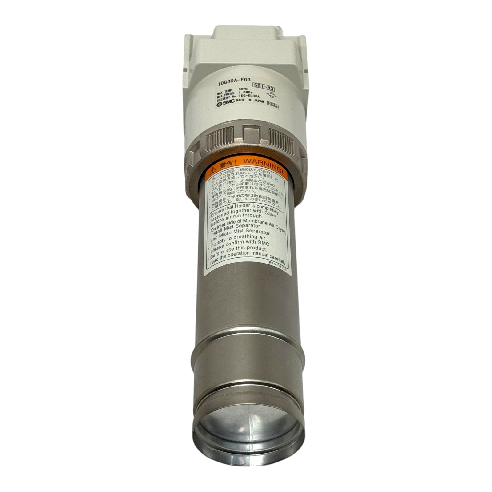 SMC IDG30A-F03 Membran Lufttrockner Pneumatik Druckluft 1,0MPa 50°C