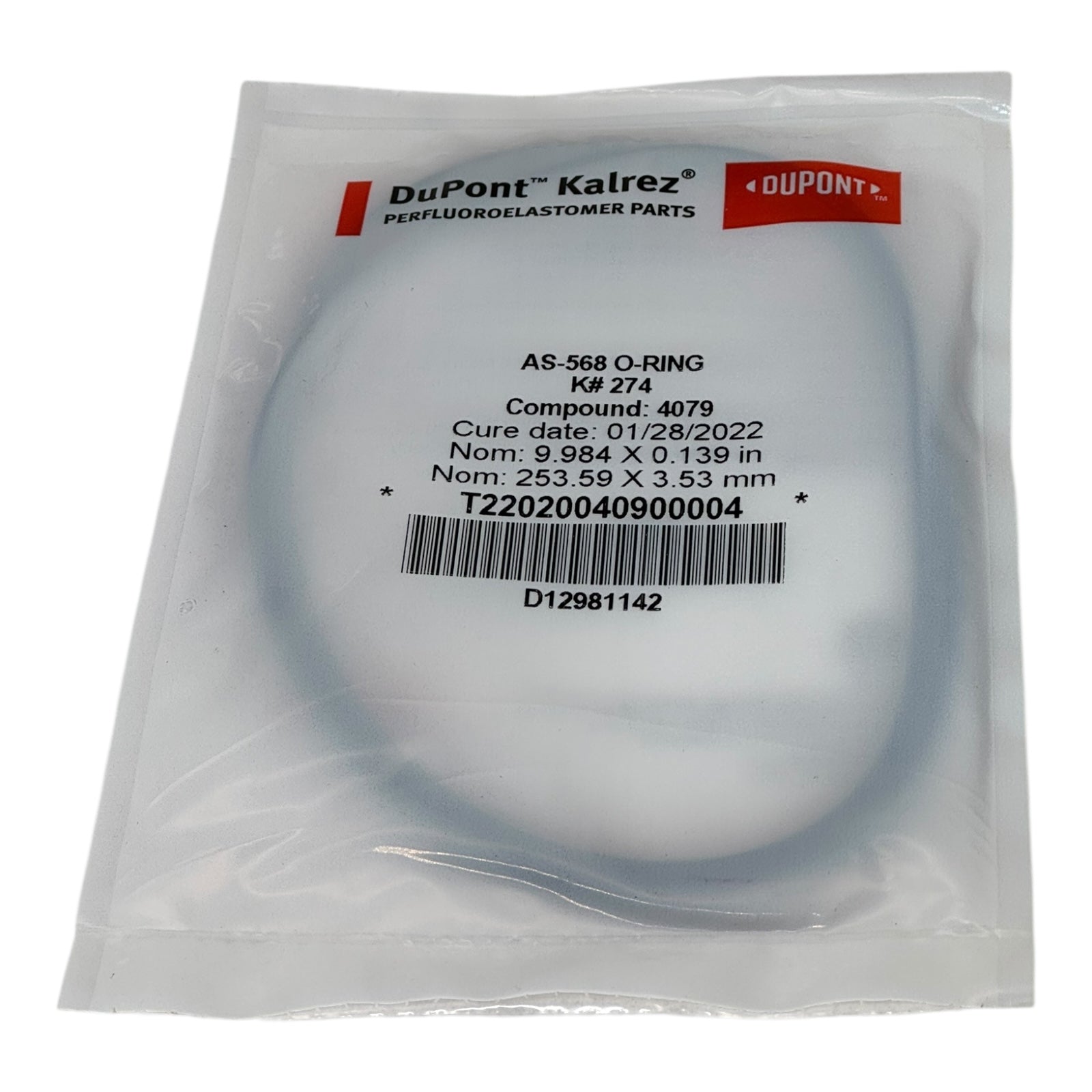 DuPont Kalrez O-Ring K274 274 4079 Compound 253.59x3.53mm FFKM Chemie Dichtung