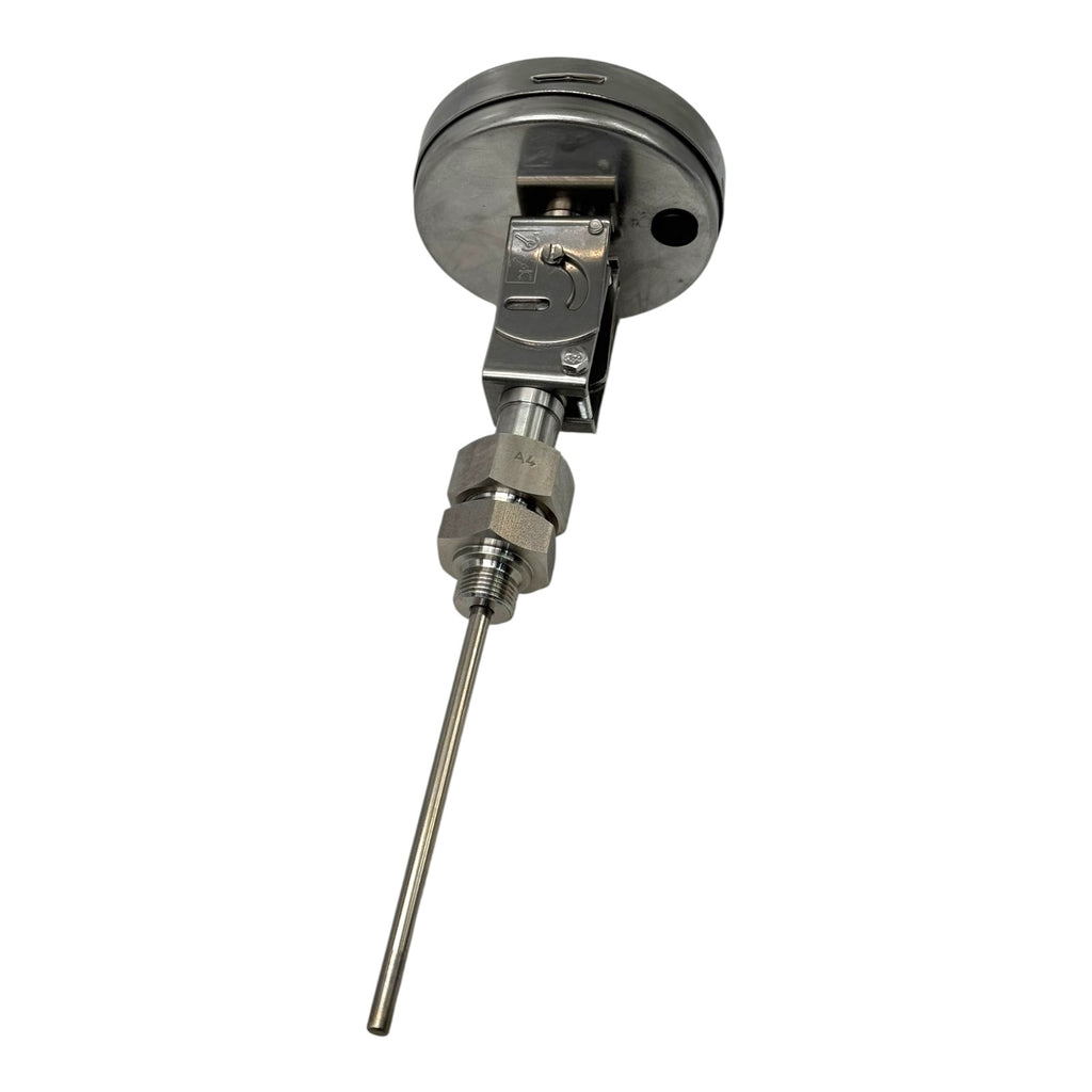 WIKA Bimetallthermometer S5550/5 NG100 0–250°C L=130mm Ø6mm Edelstahl