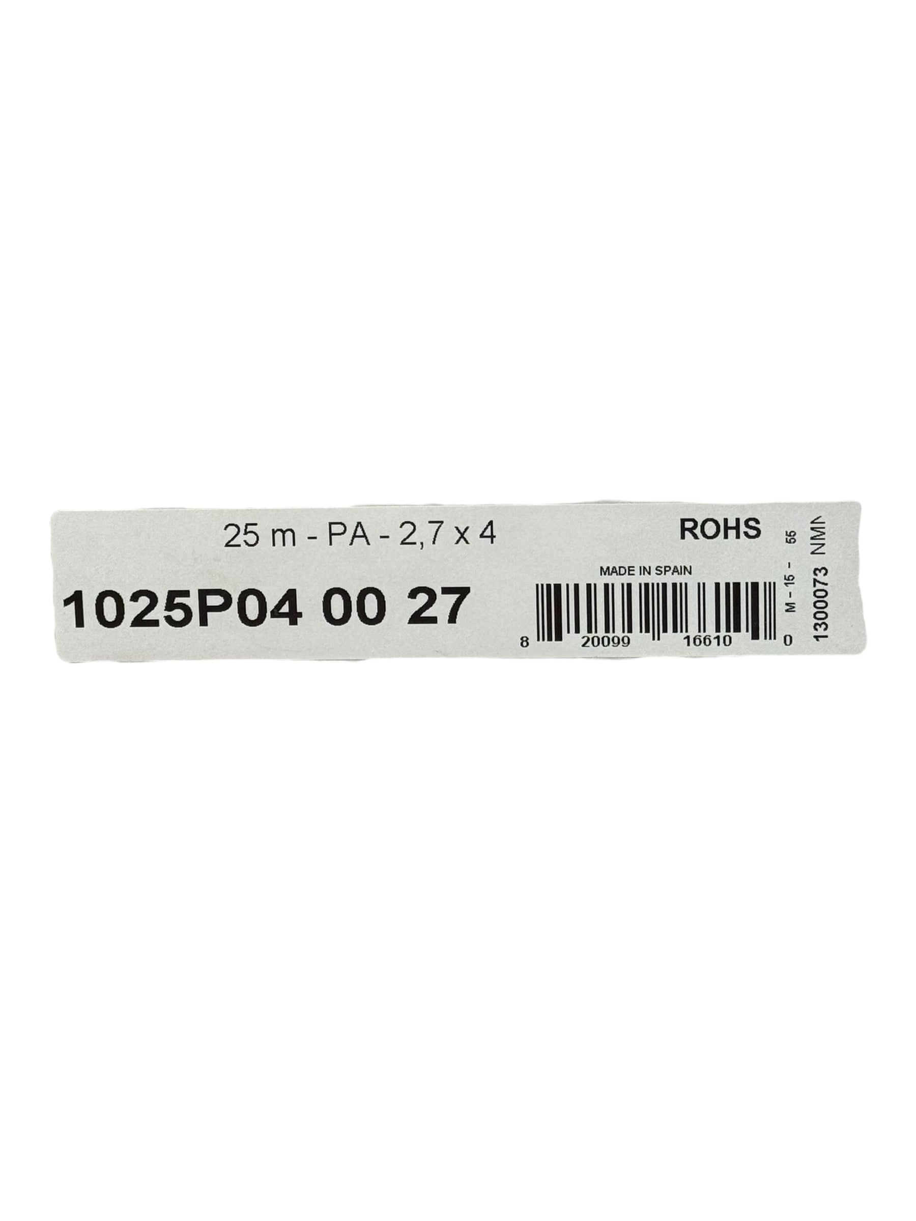 2x Parker Legris 1025P040027 PA Schlauch 2,7×4 mm 25 m Pneumatik Nylon Rohr