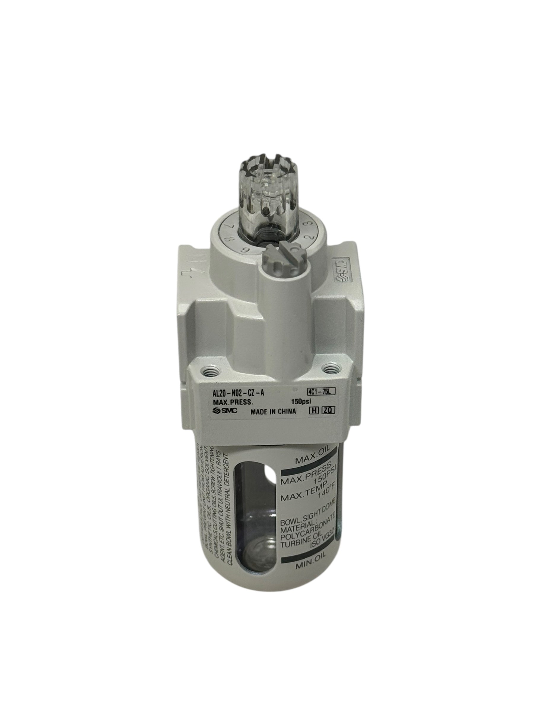 SMC AL20-N02-CZ-A Öler Wartungseinheit Pneumatik 1/4” BSP 150psi 140°F 60°C