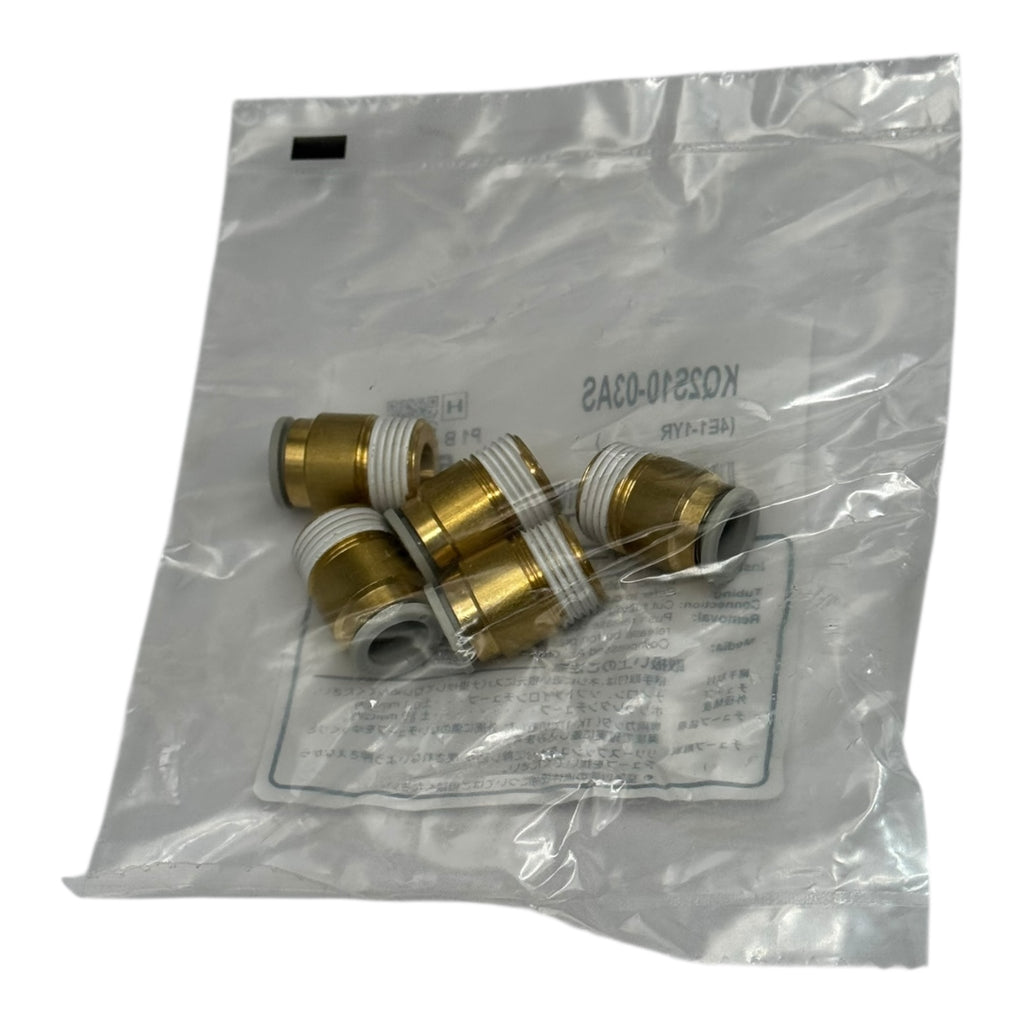 5x SMC KQ2S10-03AS Steckverbinder 10mm Schlauchanschluss R3/8” Pneumatik Fitting