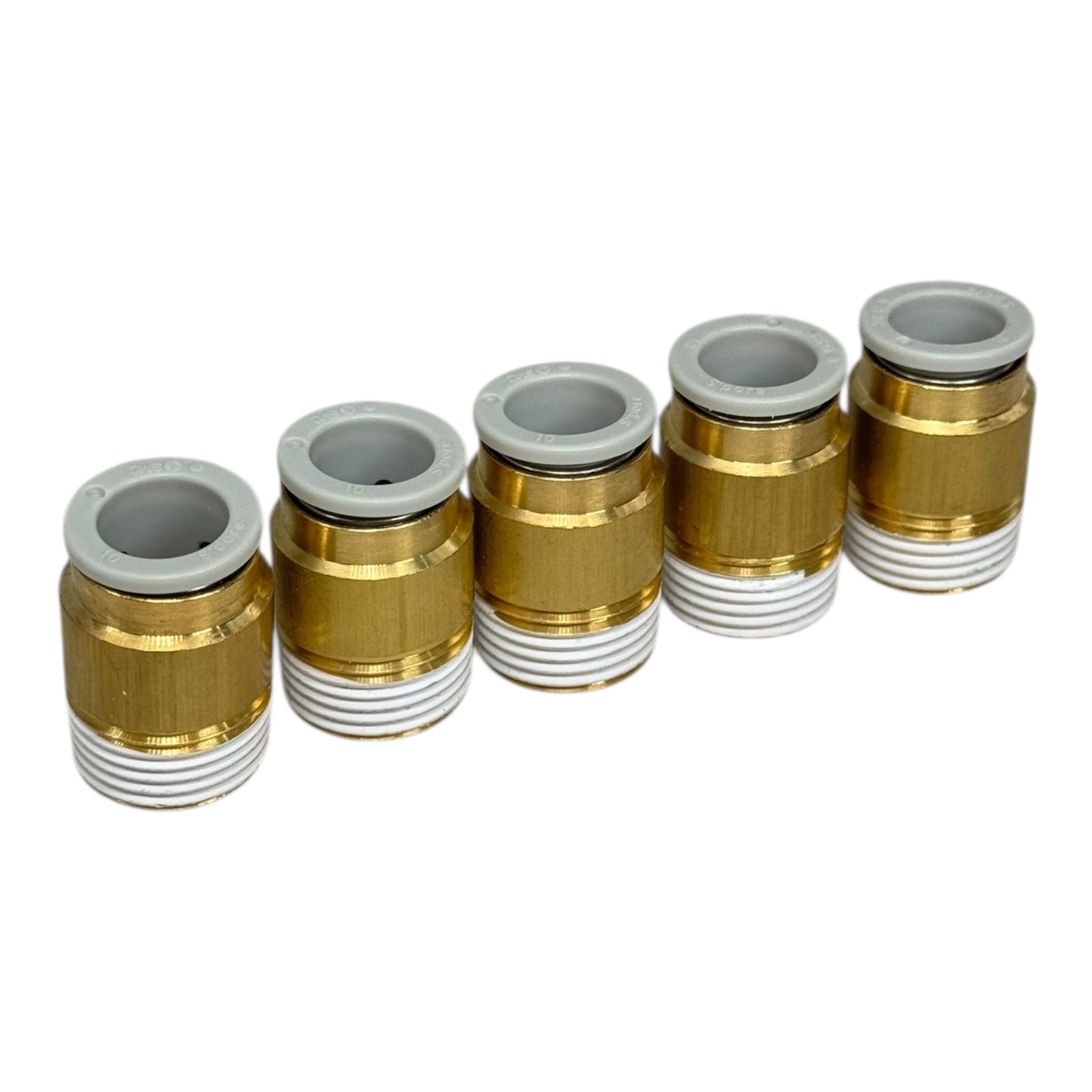 5x SMC KQ2S10-03AS Steckverbinder 10mm Schlauchanschluss R3/8” Pneumatik Fitting