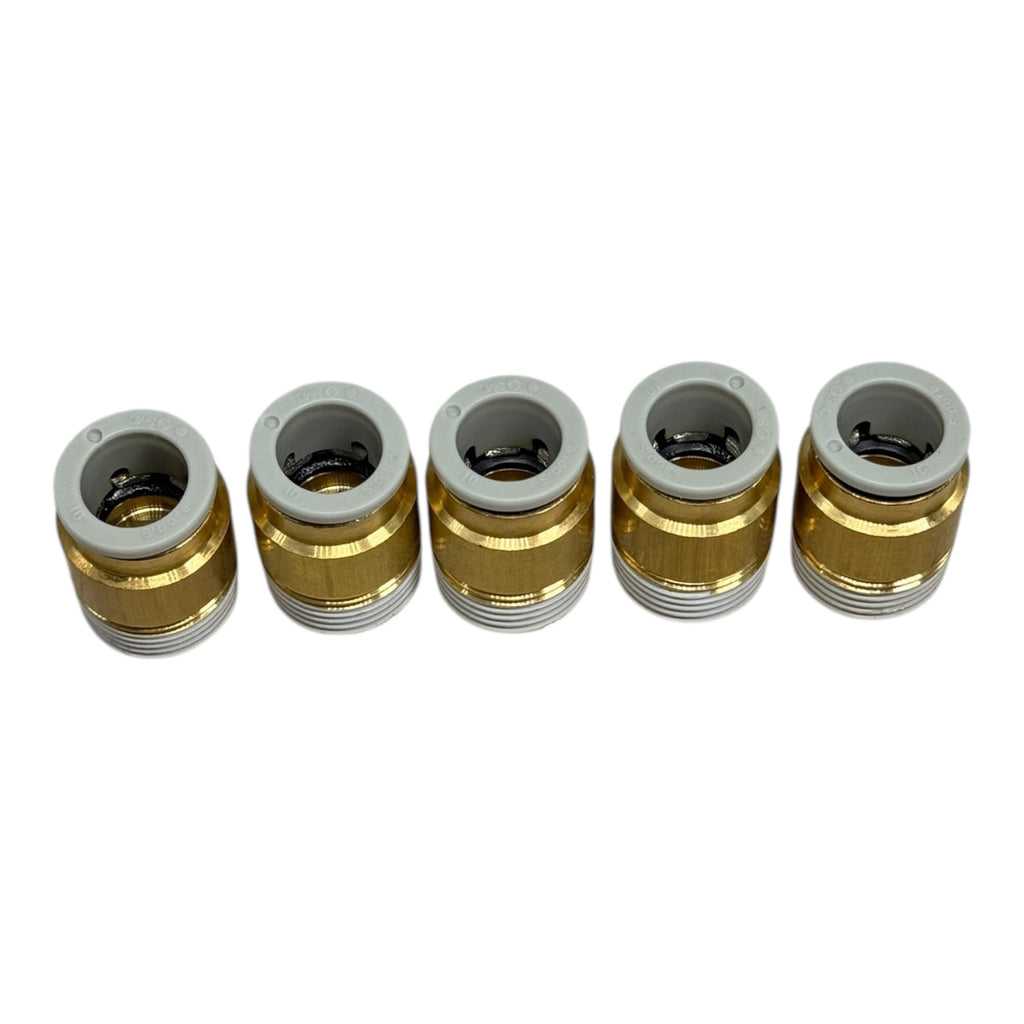 5x SMC KQ2S10-03AS Steckverbinder 10mm Schlauchanschluss R3/8” Pneumatik Fitting