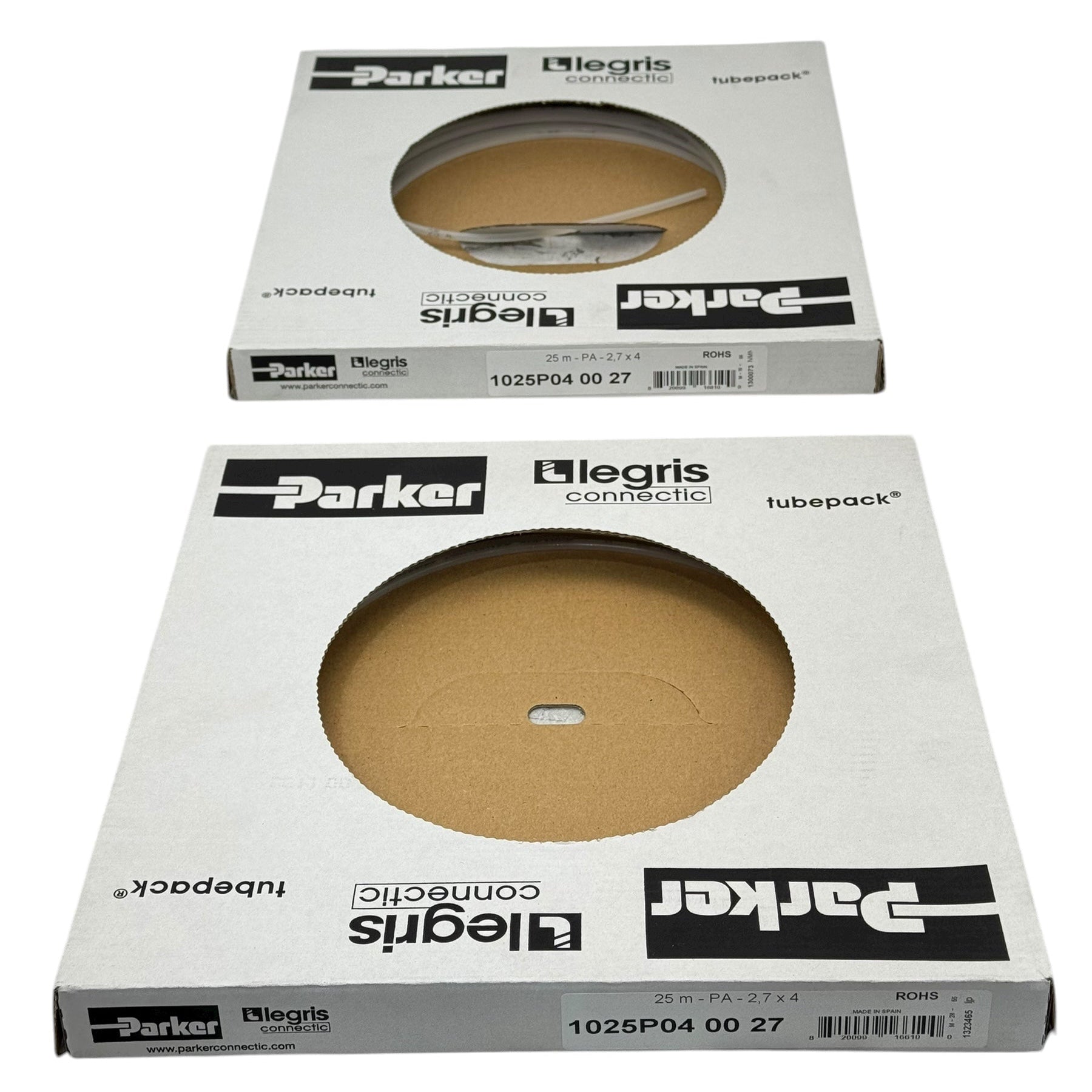 2x Parker Legris 1025P040027 PA Schlauch 2,7×4 mm 25 m Pneumatik Nylon Rohr
