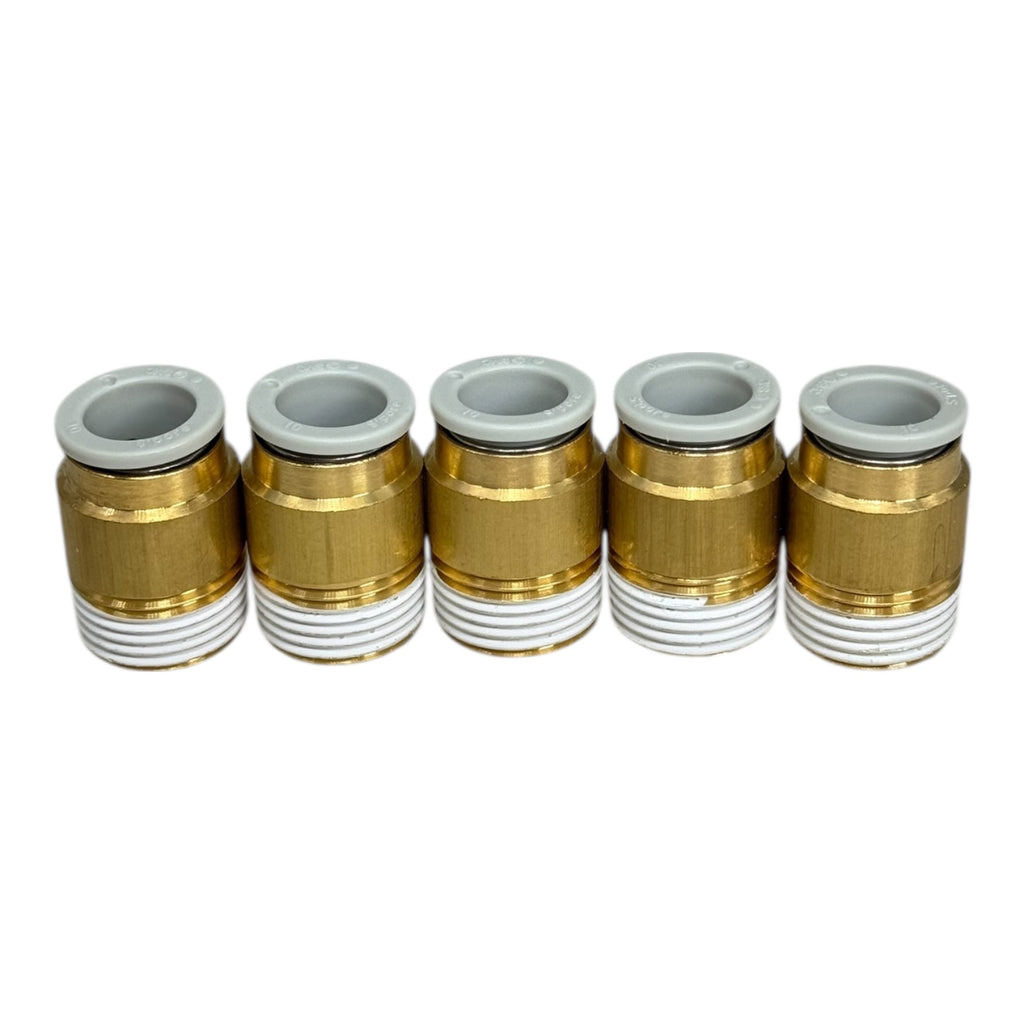 5x SMC KQ2S10-03AS Steckverbinder 10mm Schlauchanschluss R3/8” Pneumatik Fitting