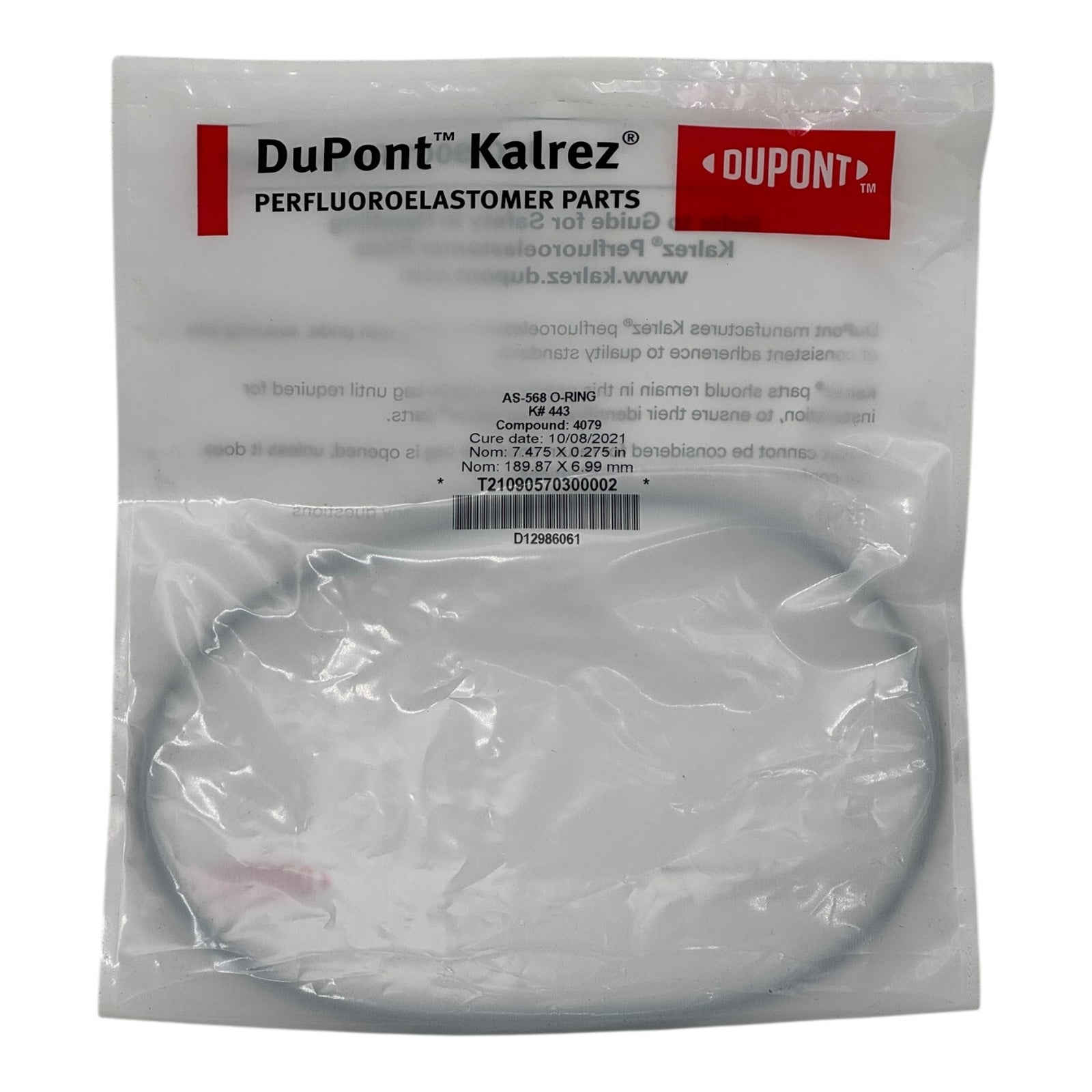 DuPont Kalrez O-Ring 443 K443 4079 Compound 189.87x6.99 mm FFKM Chemie Dichtung