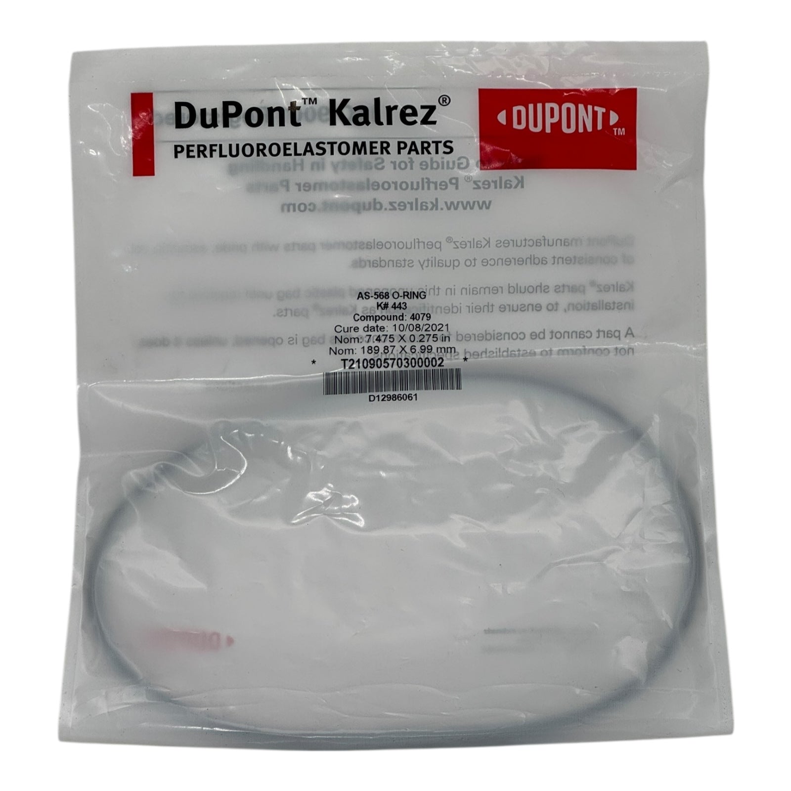 DuPont Kalrez O-Ring 443 K443 4079 Compound 189.87x6.99 mm FFKM Chemie Dichtung