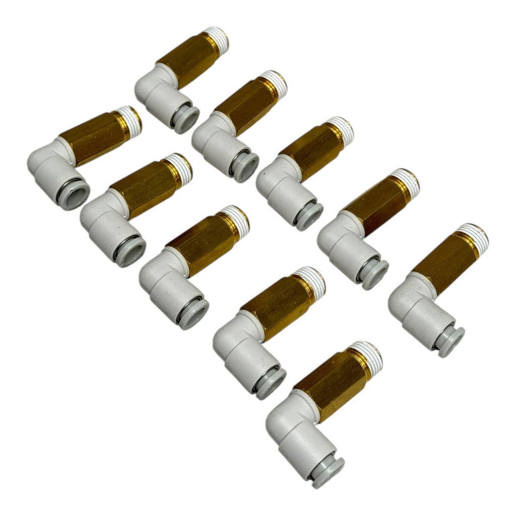 10x SMC KQ2W06-01AS Winkelverschraubung 6 mm–R1/8” Pneumatik Fitting