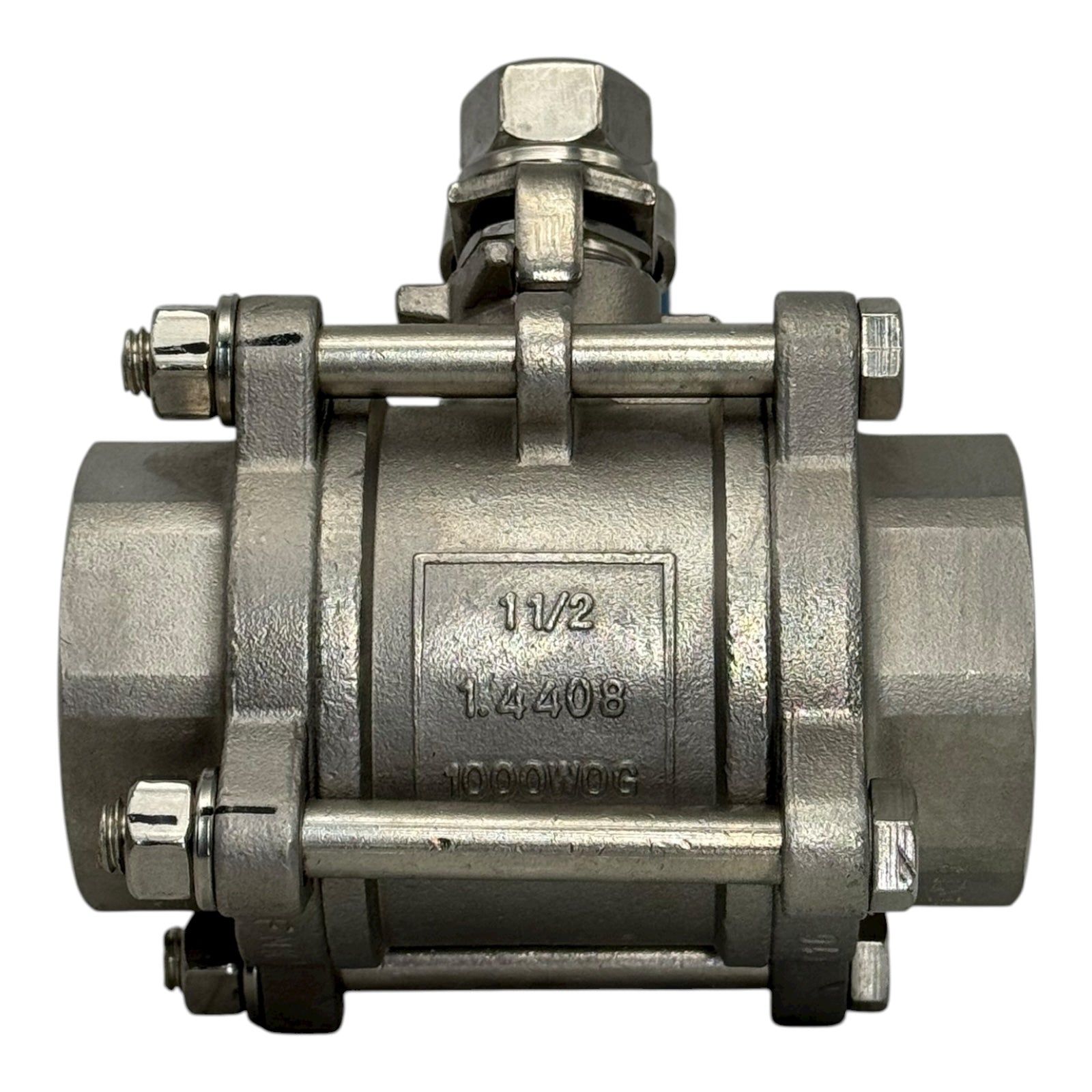 Econ Kugelhahn DN40 1½” 3-teilig Edelstahl PN69 1000 WOG Innengewinde