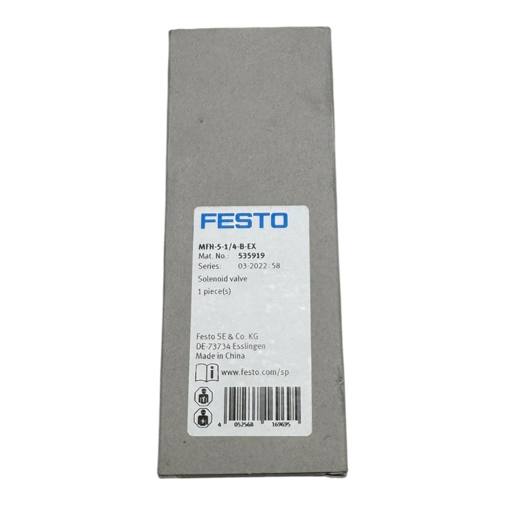 Festo MFH-5-1/4-B-EX Magnetventil 535919 5/2-Wege Ex-Schutz 2–10 bar 1/4”
