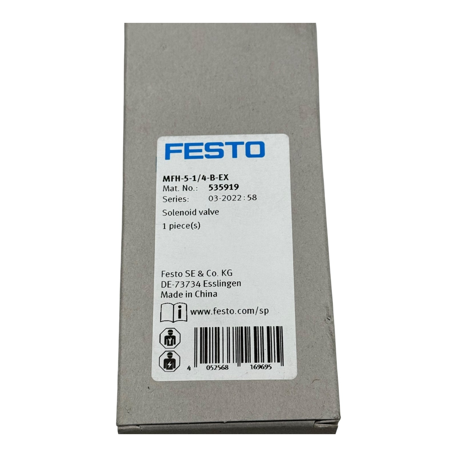 Festo MFH-5-1/4-B-EX Magnetventil 535919 5/2-Wege Ex-Schutz 2–10 bar 1/4”